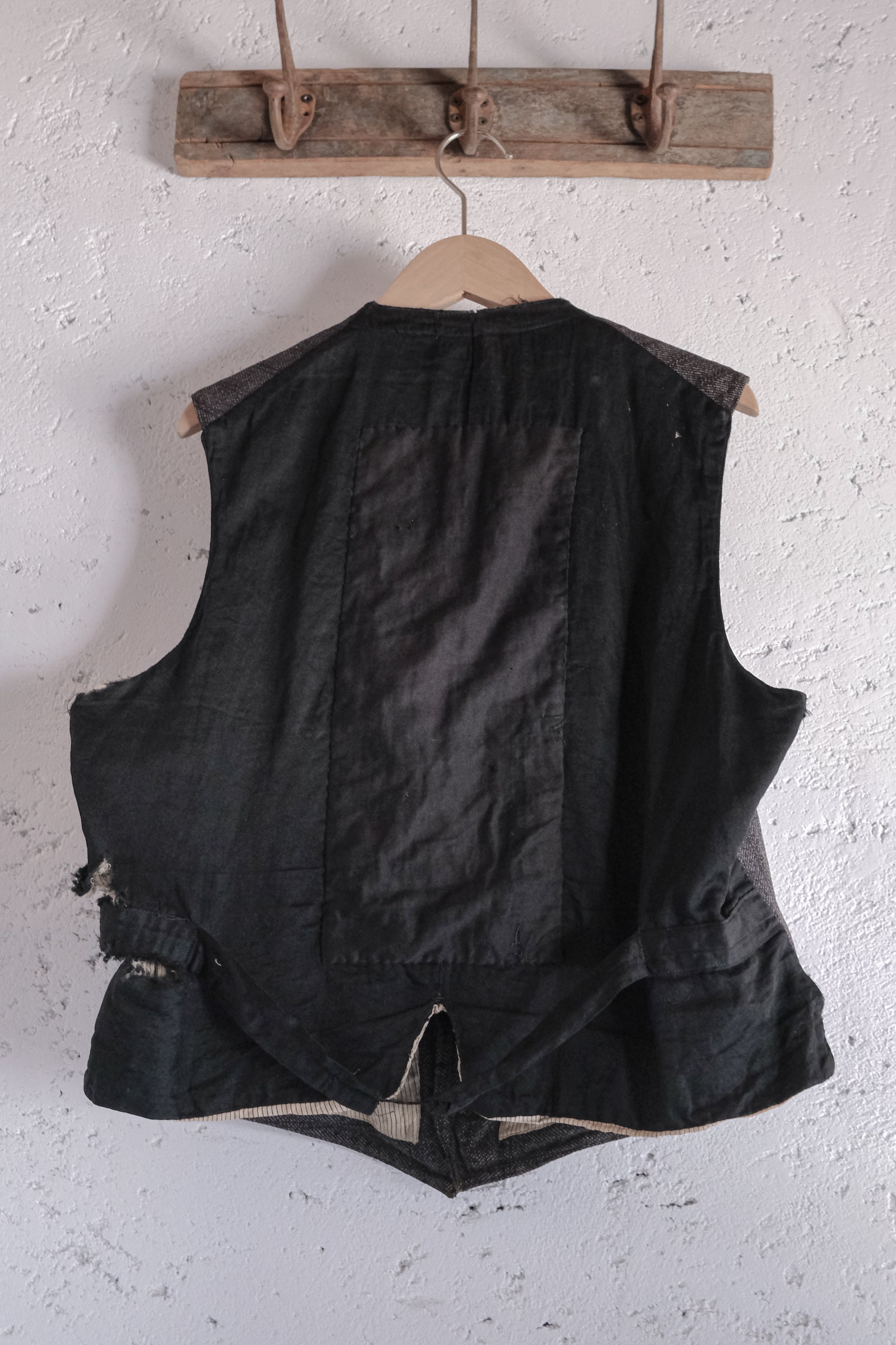 1930's French Wool Stripe Vest / 法國羊毛條紋背心