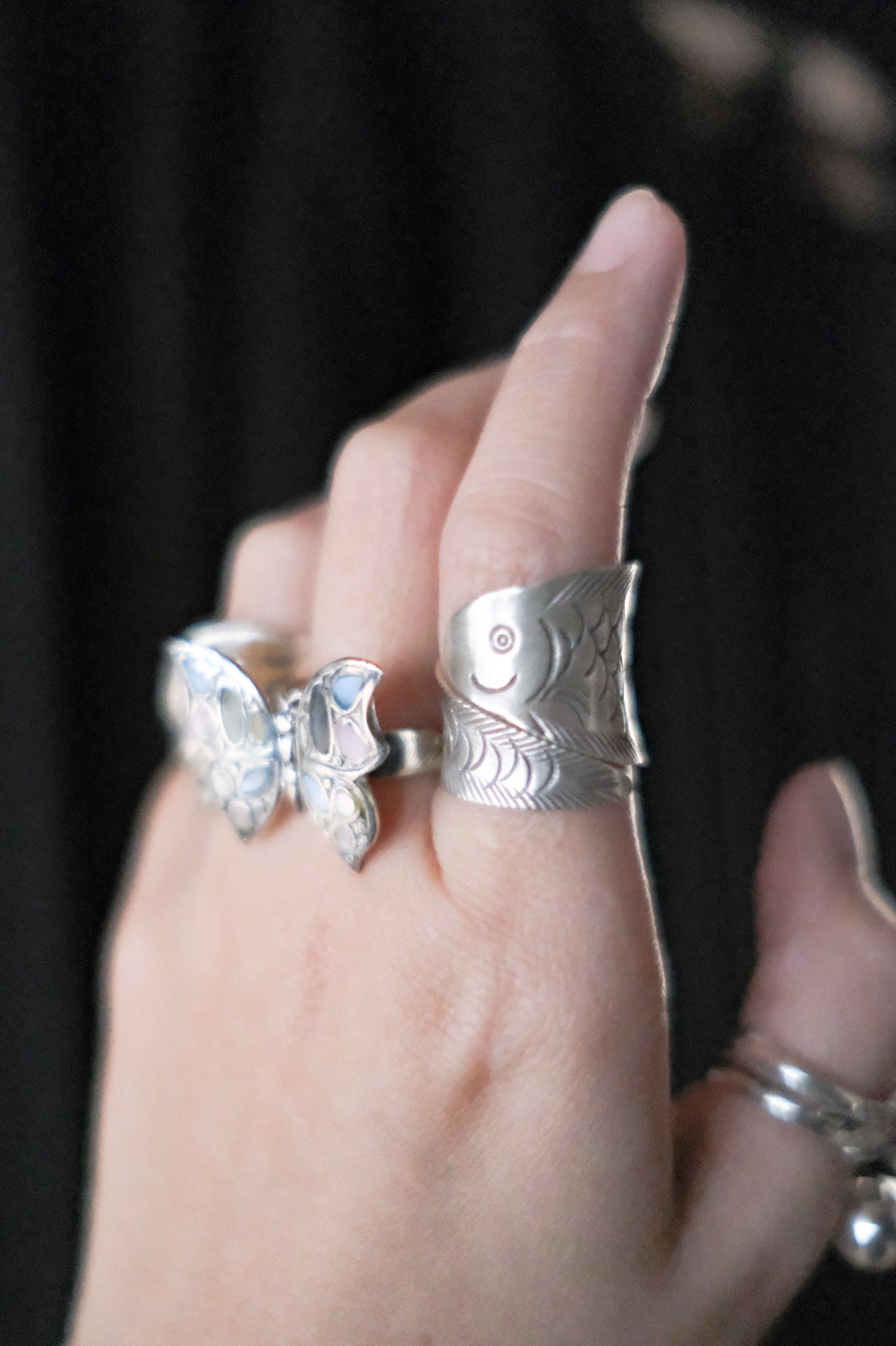 Ethnic Handcrafted Silver Ring _ CR V