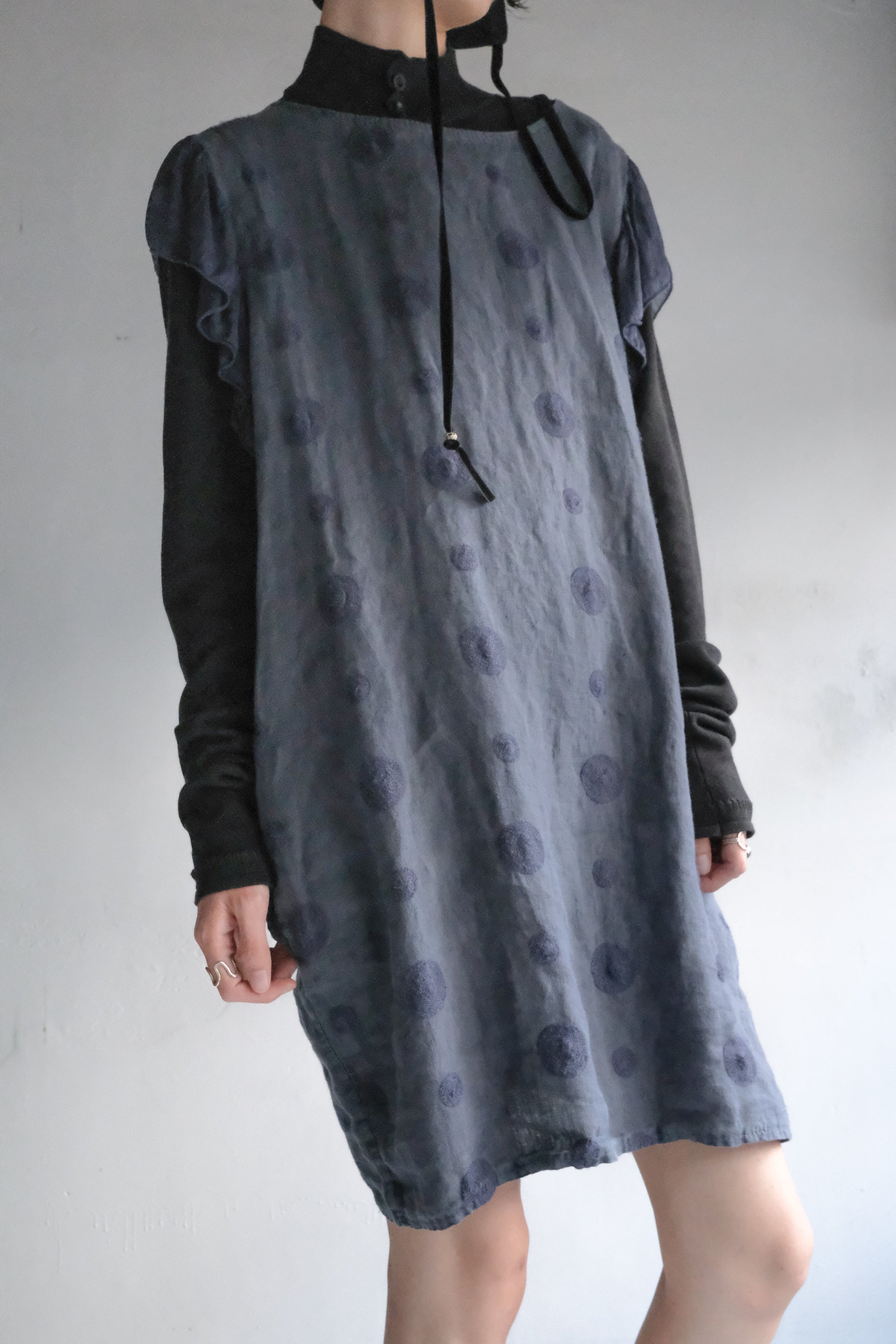 Italian Ruffled Sleeve Linen Top / 義大利荷葉邊義大利荷葉邊麻質上衣