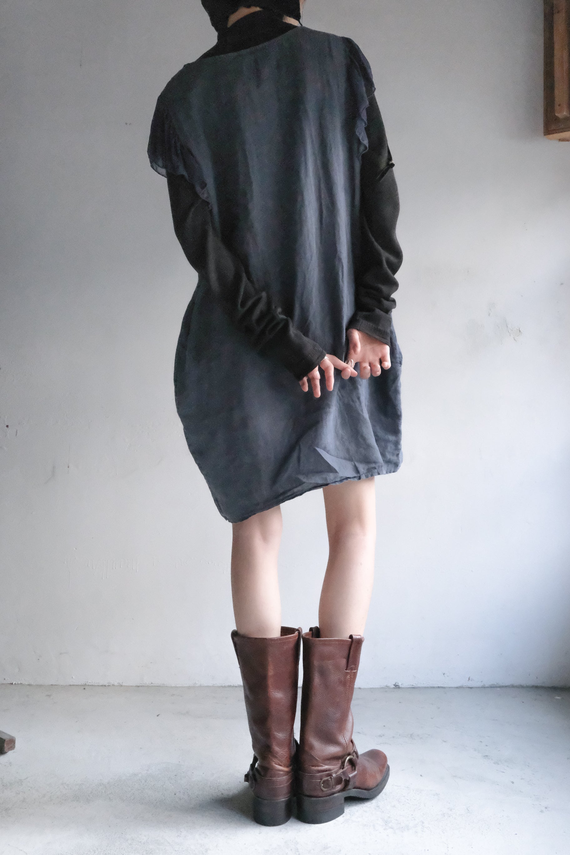 Italian Ruffled Sleeve Linen Top / 義大利荷葉邊義大利荷葉邊麻質上衣