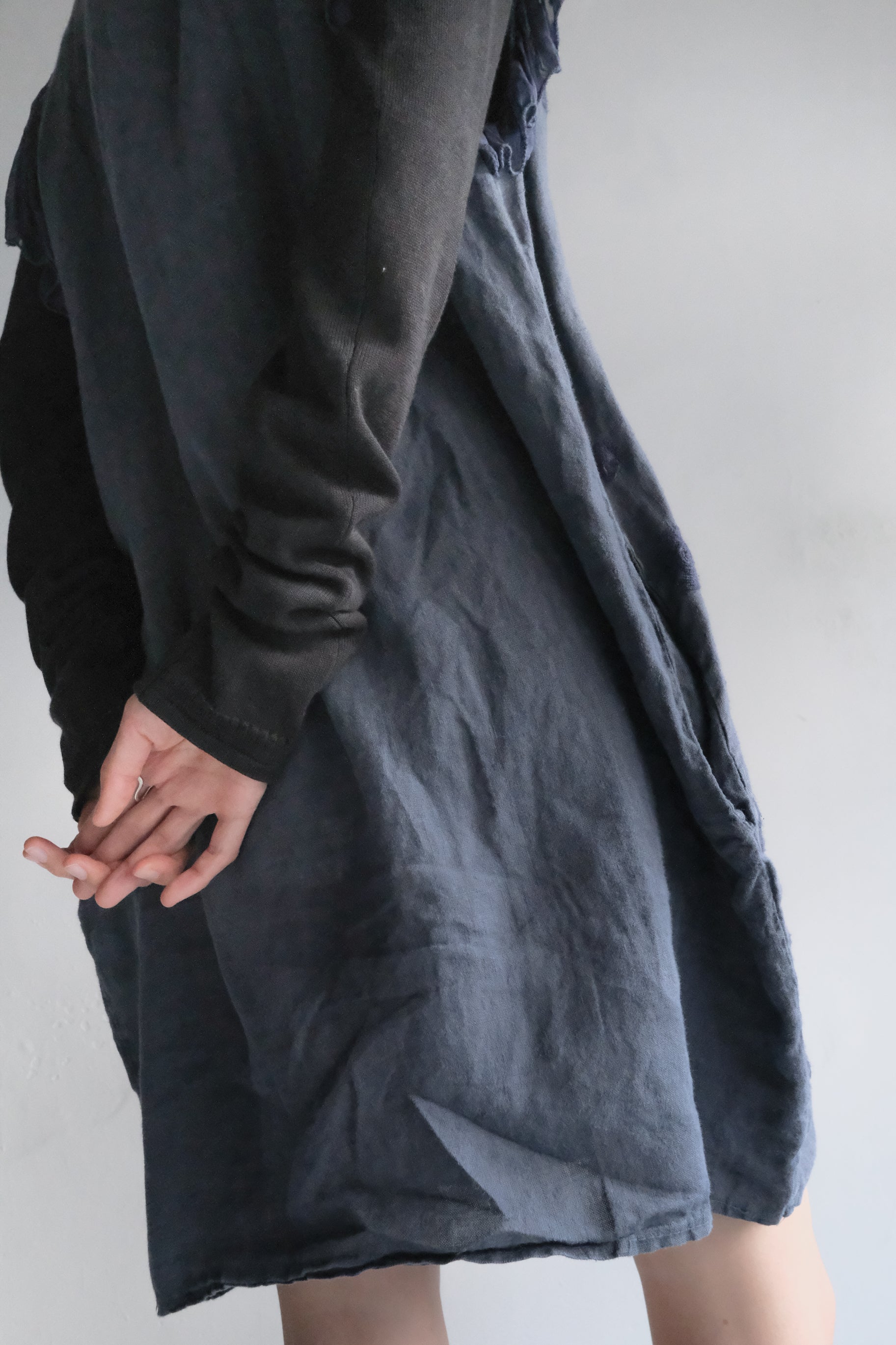 Italian Ruffled Sleeve Linen Top / 義大利荷葉邊義大利荷葉邊麻質上衣