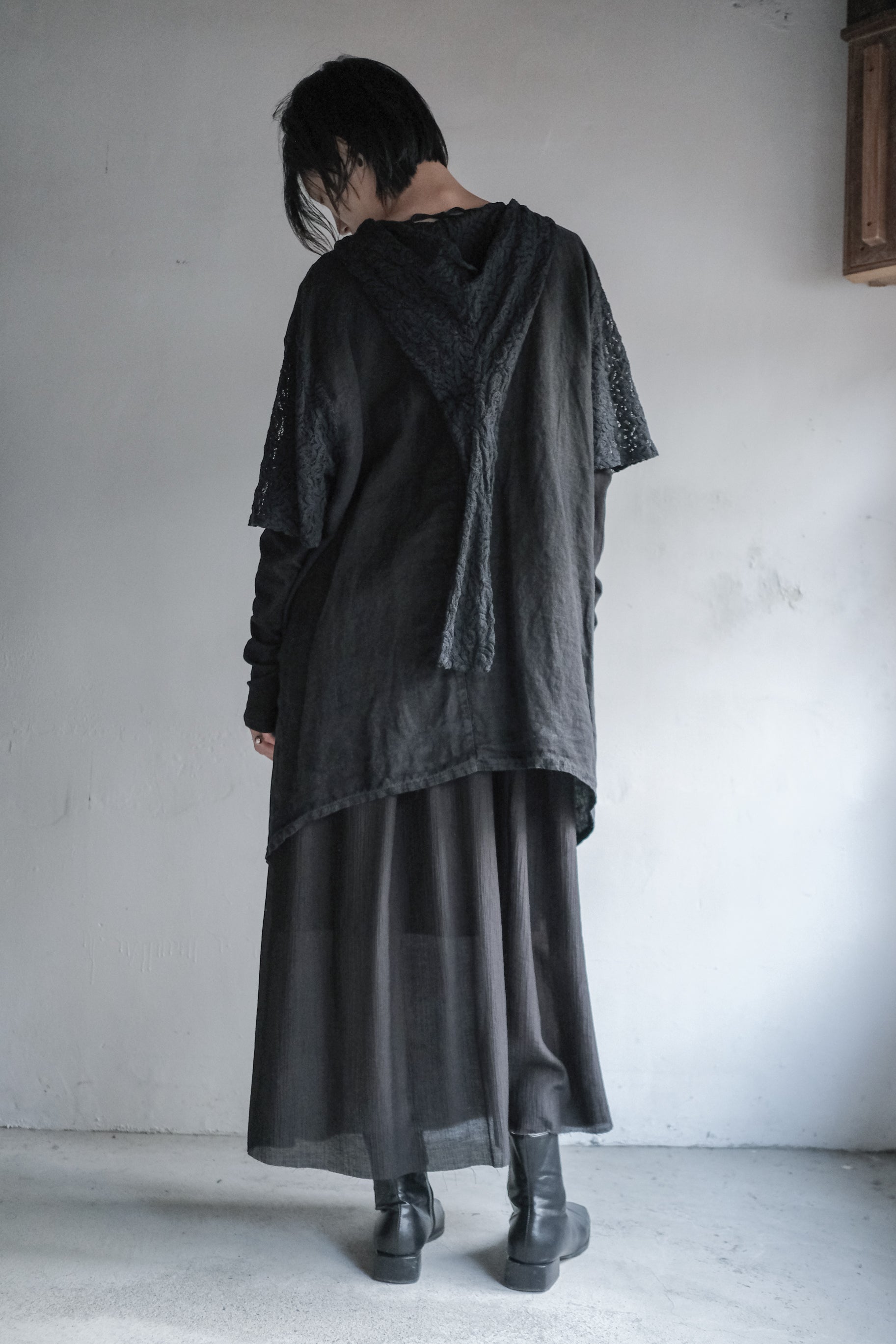 Italian Brand Lace and Linen Top / 義大利蕾絲麻質上衣