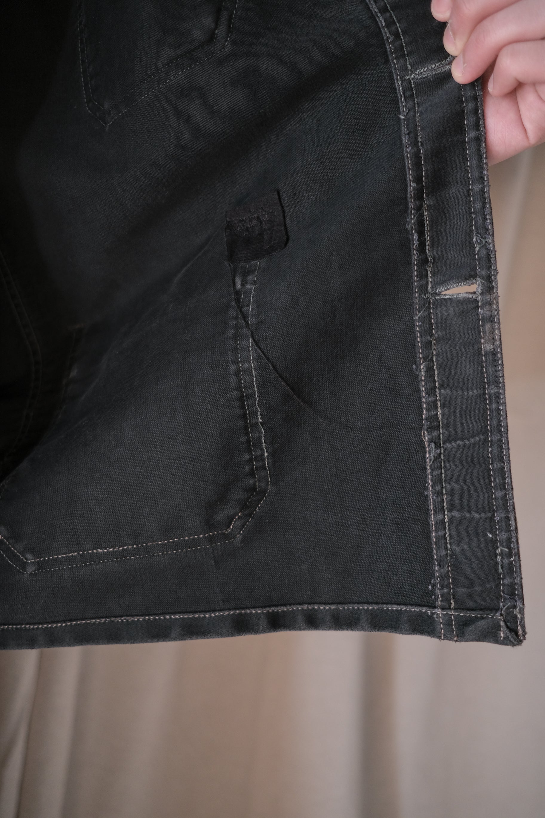 1950's French Black Moleskin Work Jacket / 法國黑色工作外套