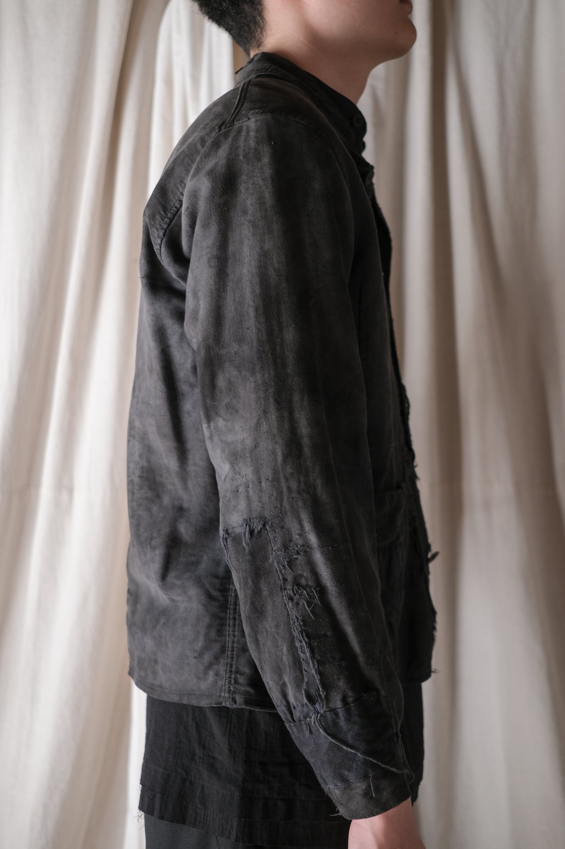 1940's "L'Idéal" French Black Moleskin Work Jacket / 法國黑色工作外套