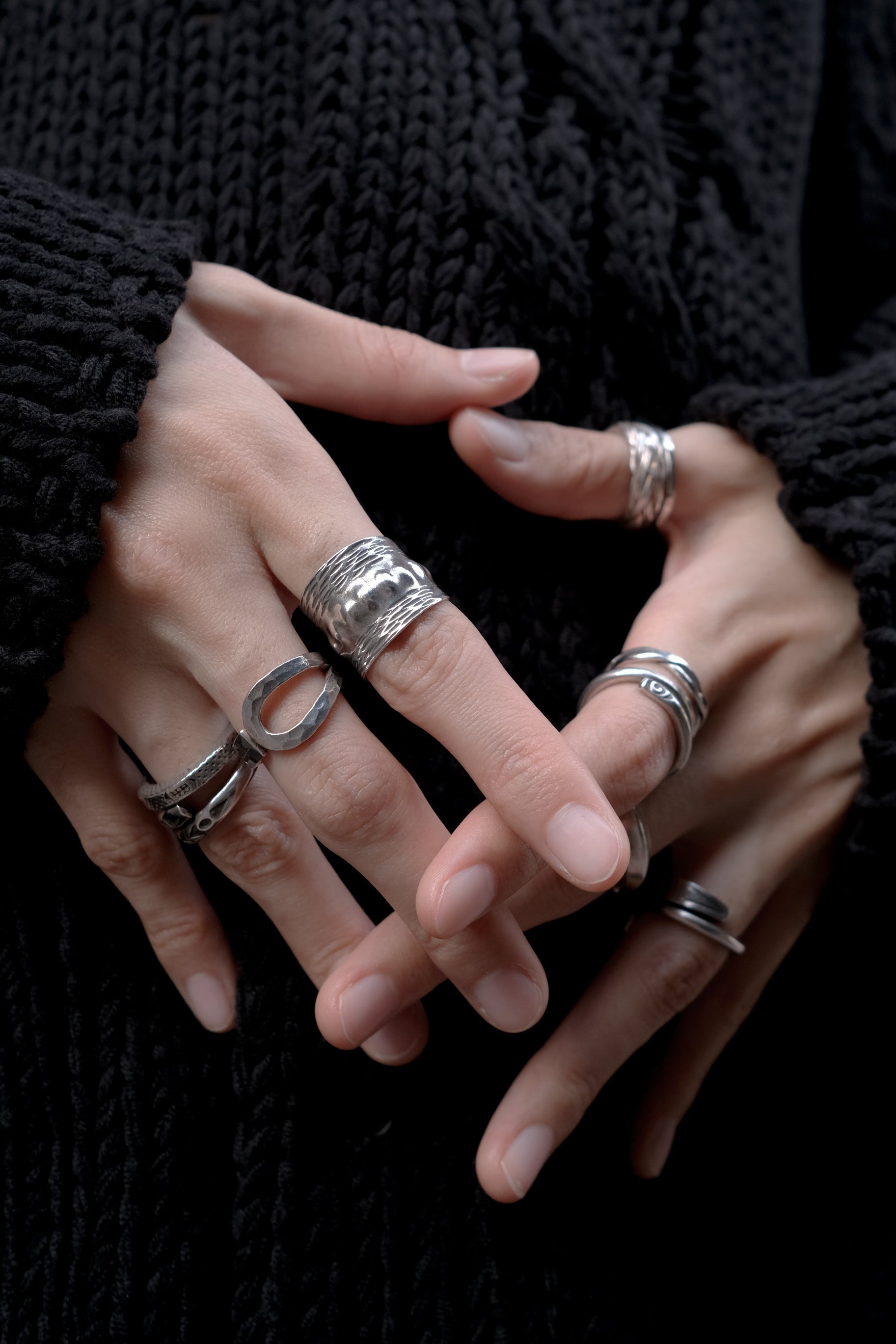 Ethnic Handcrafted Silver Ring _ WA XLI