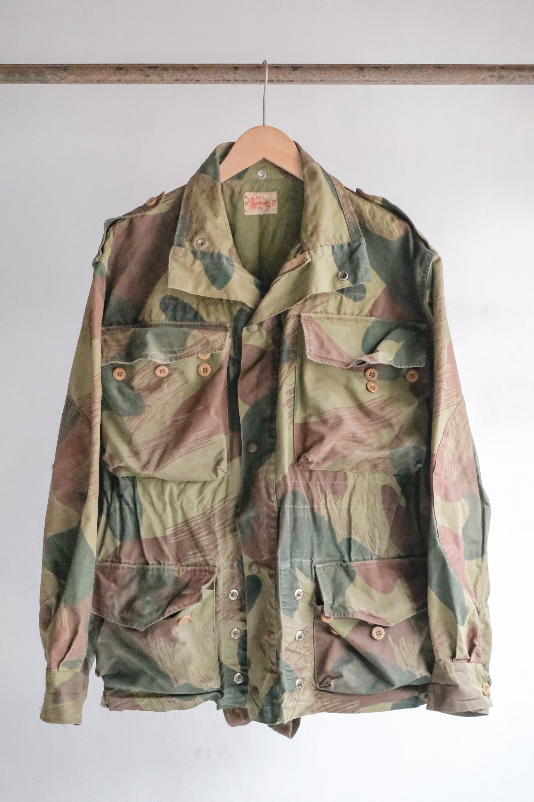 1950’s Belgian Paratrooper Brushstroke Camo Smock / 比利時傘兵筆觸迷彩外套