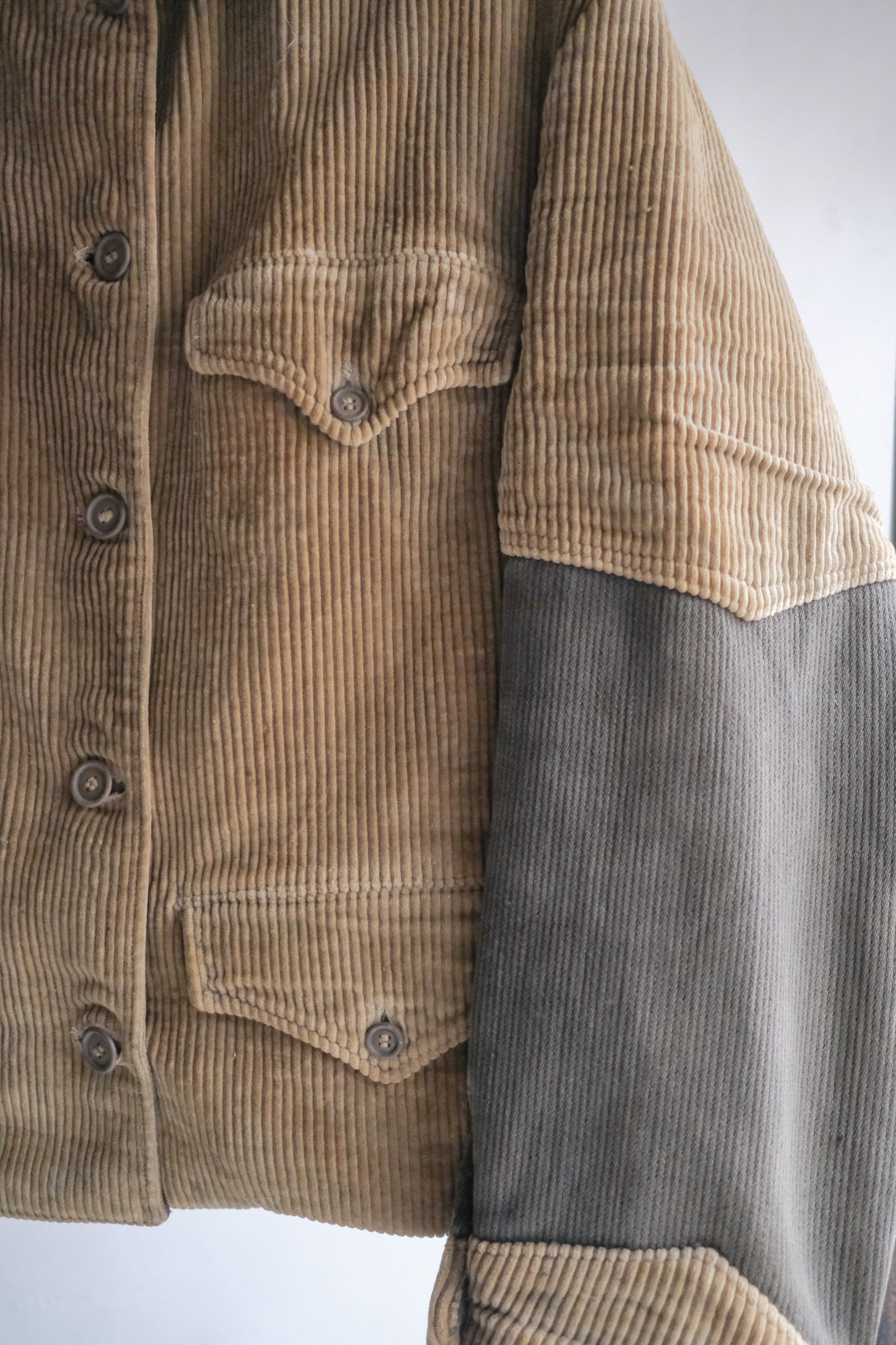 1940’s Belgian Brown Double Breasted Work Jacket / 比利時古著棕色雙排扣工作外套