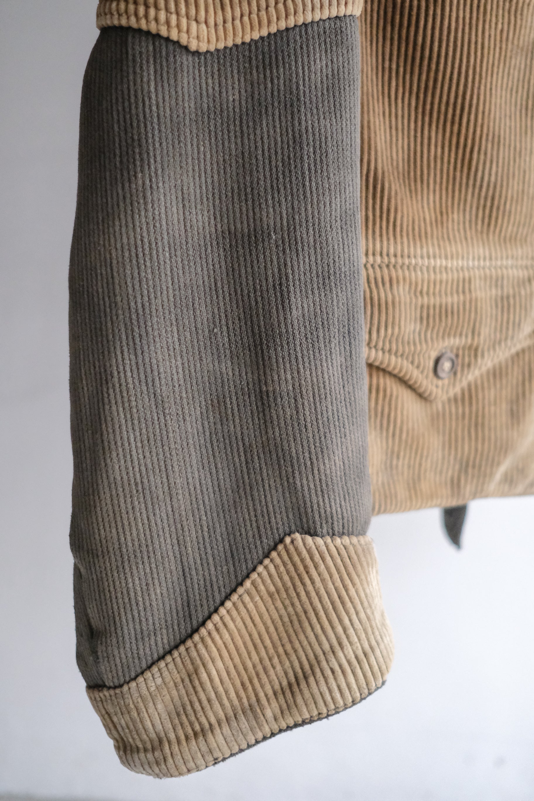 1940’s Belgian Brown Double Breasted Work Jacket / 比利時古著棕色雙排扣工作外套