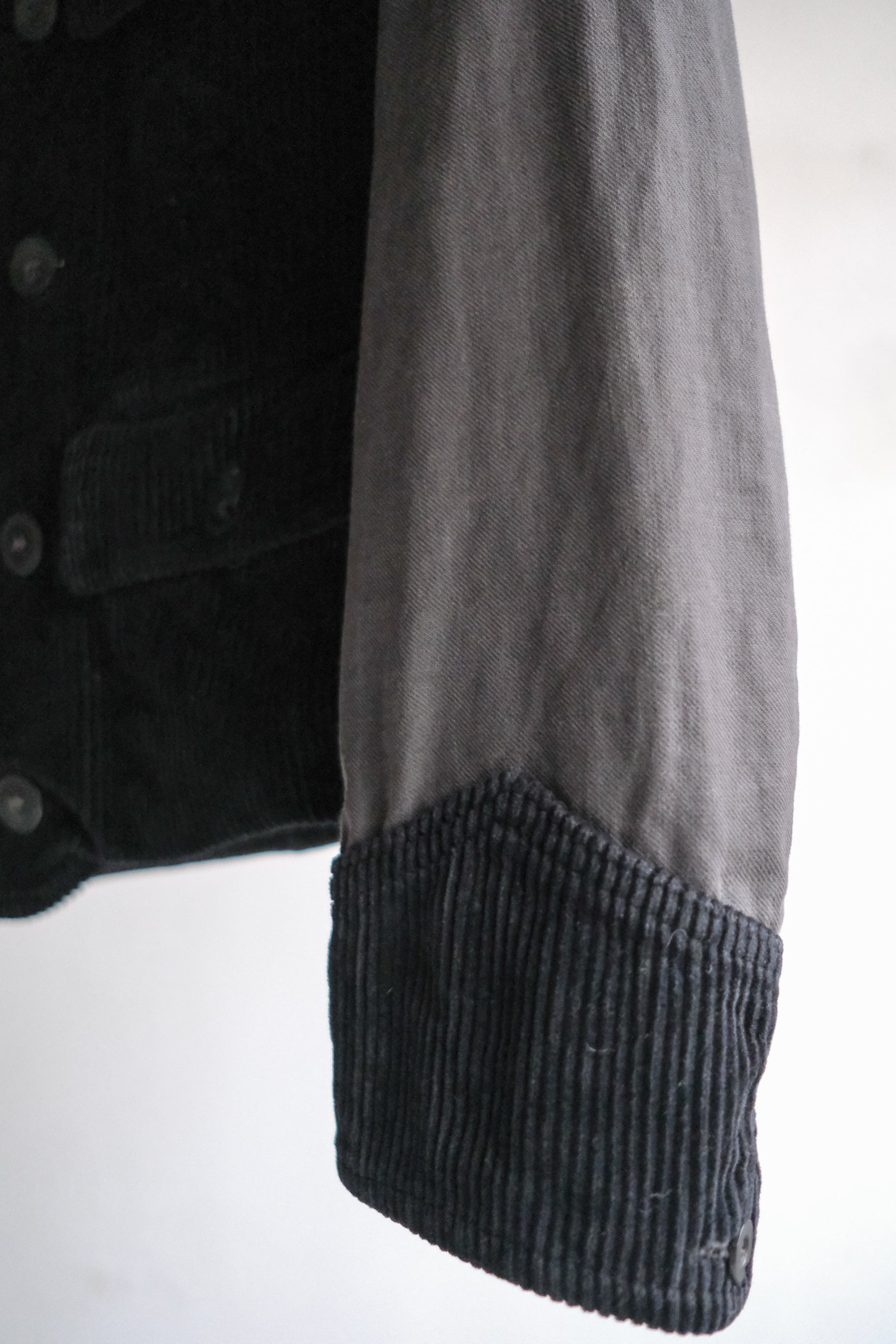 1940’s Belgian Black 6 Buttons Double Breasted Work Jacket / 比利時古著墨黑六扣雙排扣工作外套