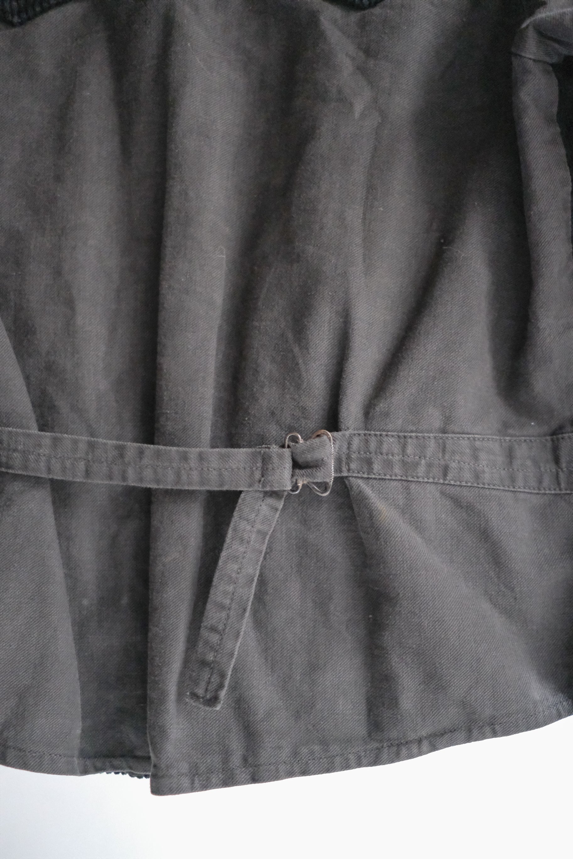 1940’s Belgian Black 6 Buttons Double Breasted Work Jacket / 比利時古著墨黑六扣雙排扣工作外套