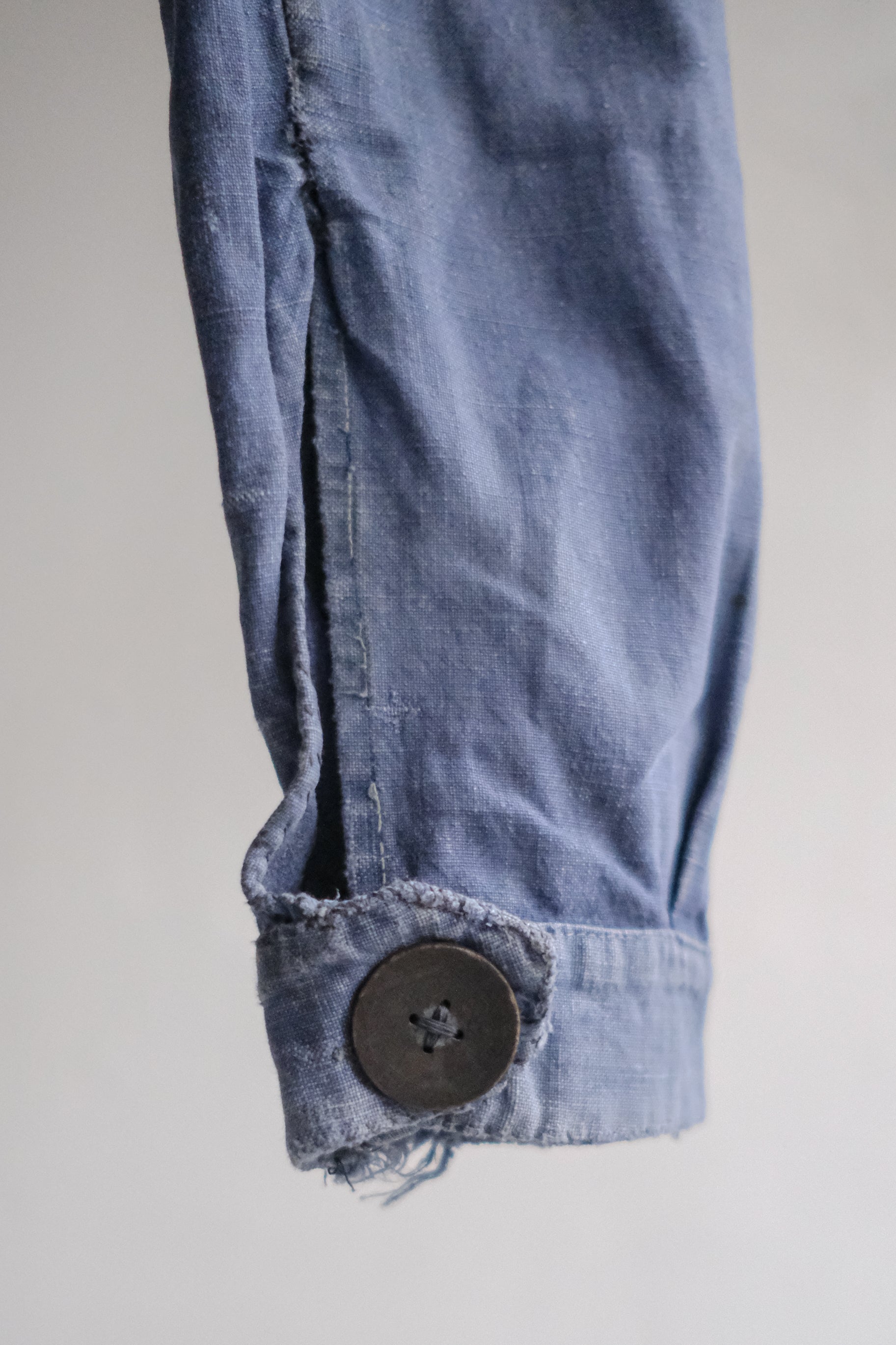 1940’s French Métis Linen Cotton Cyclist Buckle Jacket / 法國混紡棉麻自行車外套