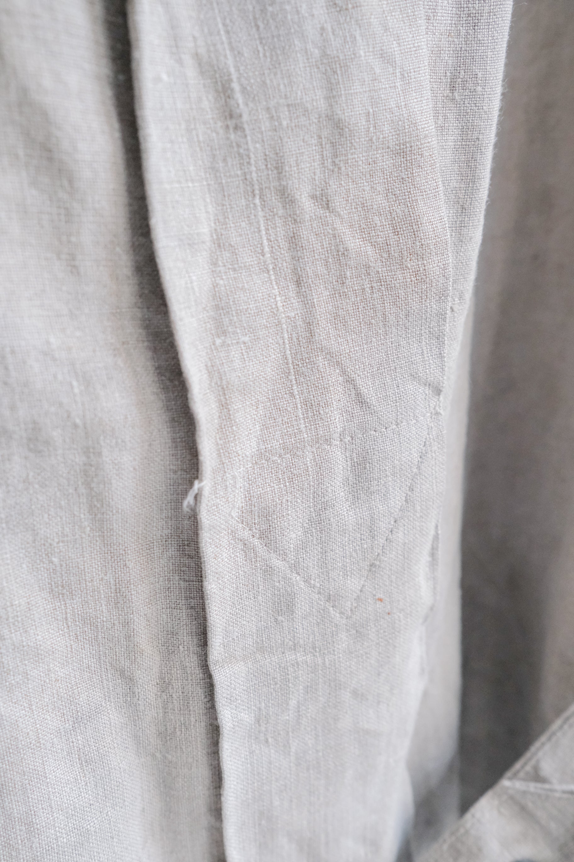 1930’s French Army Bourgeron HBT Linen Jacket / 法國陸軍Bourgeron人字紋亞麻外套