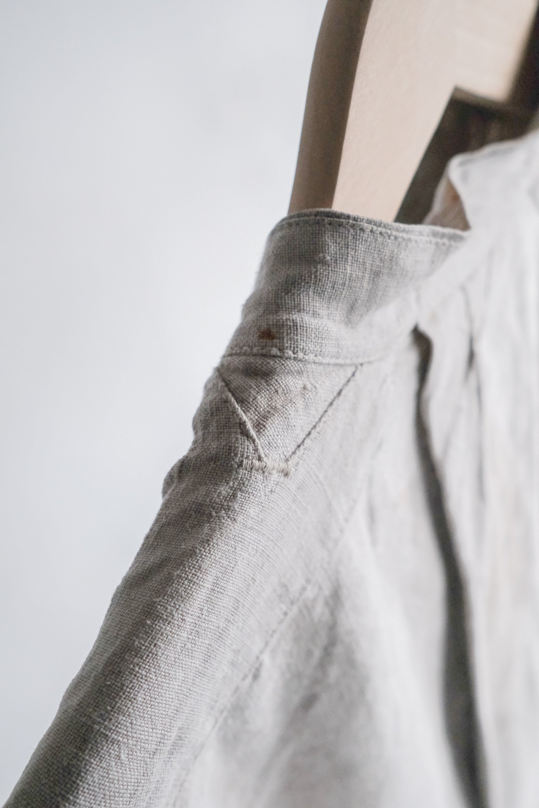 1930’s French Army Bourgeron HBT Linen Jacket / 法國陸軍Bourgeron人字紋亞麻外套