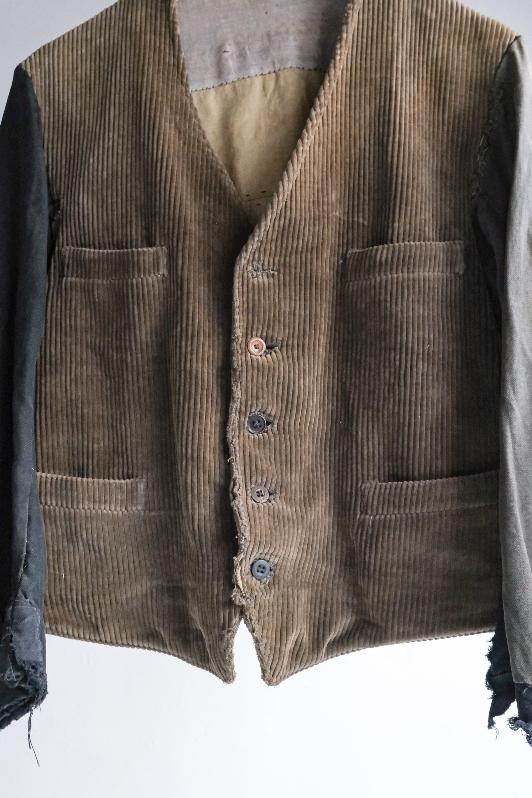 1940’s Belgian Sleeved Gilet Work Jacket / 比利時古著長袖背心工作外套