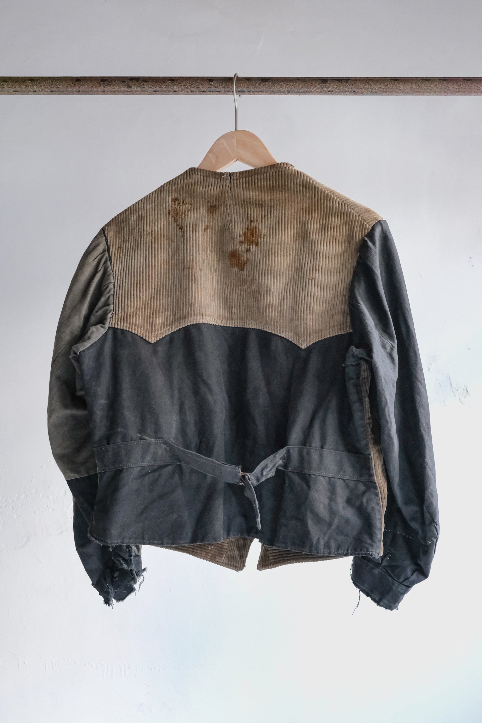 1940’s Belgian Sleeved Gilet Work Jacket / 比利時古著長袖背心工作外套