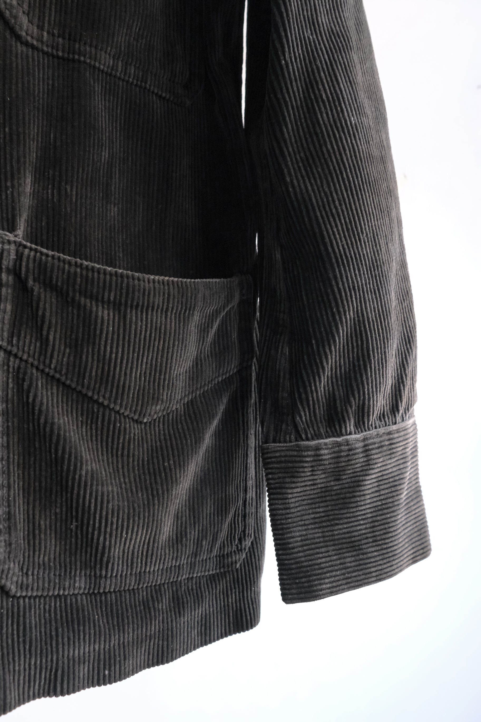 1950’s French 10 Buttons V-shape Pocket Corduroy Work Jacket / 法國古著十扣燈芯絨工作外套