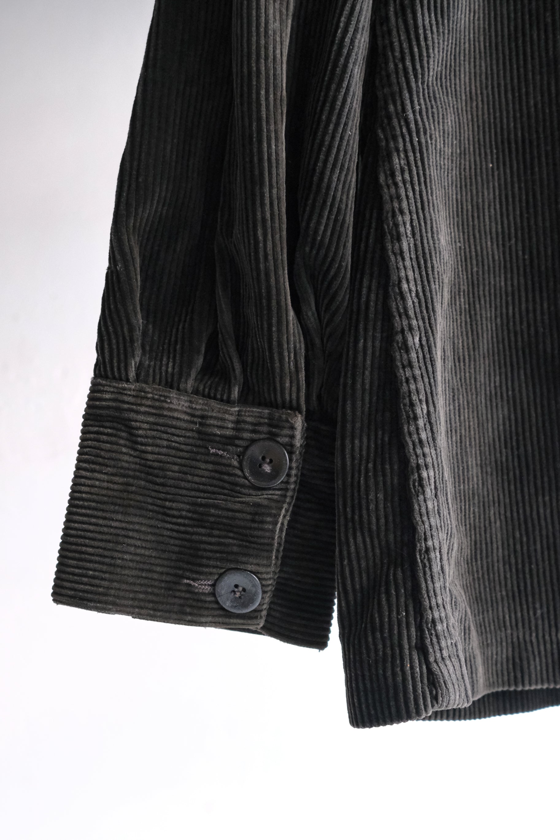 1950’s French 10 Buttons V-shape Pocket Corduroy Work Jacket / 法國古著十扣燈芯絨工作外套