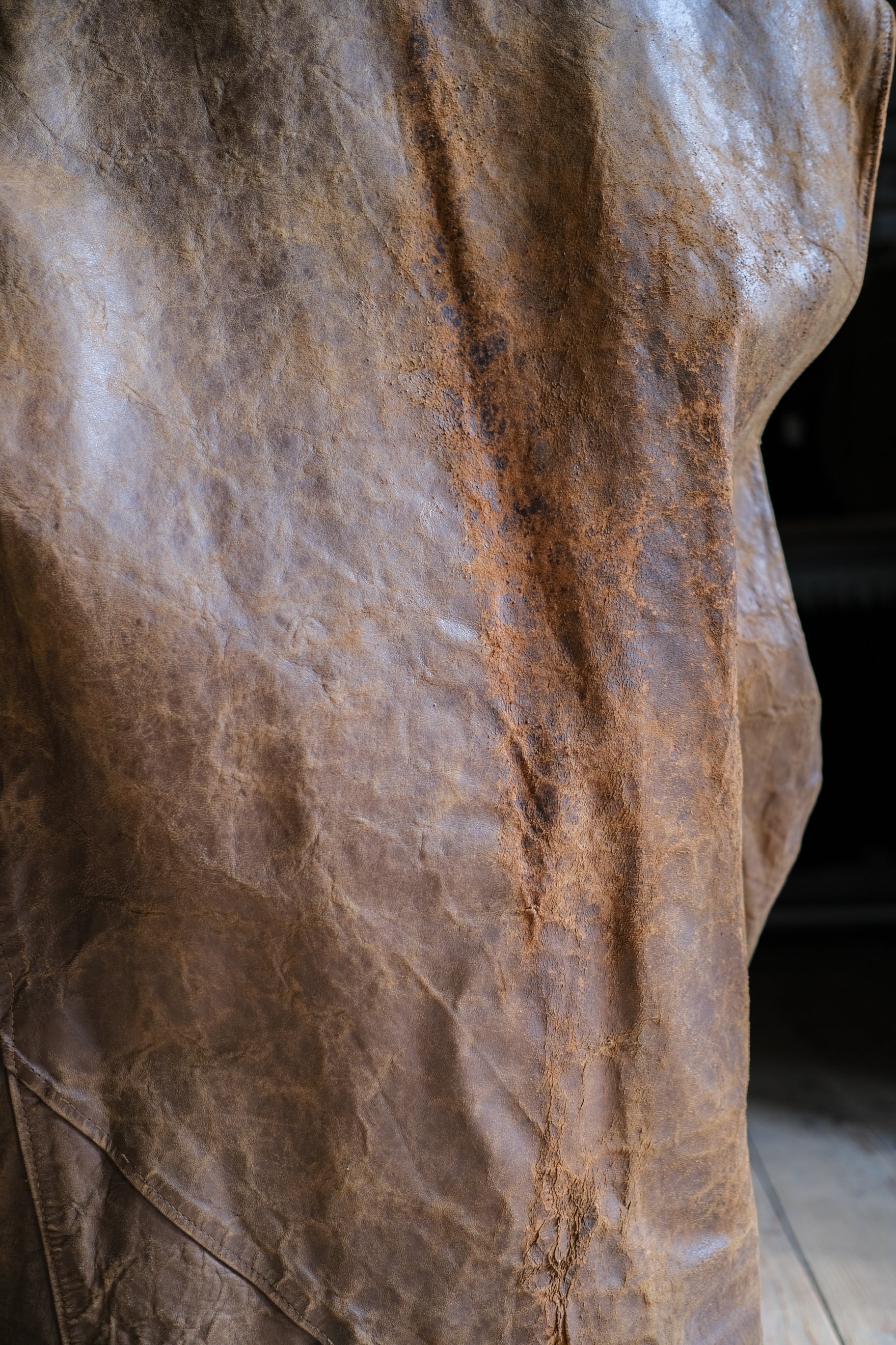 1940-1950’s Belgian Army Jerkin Leather Vest / 比利時軍用皮質背心