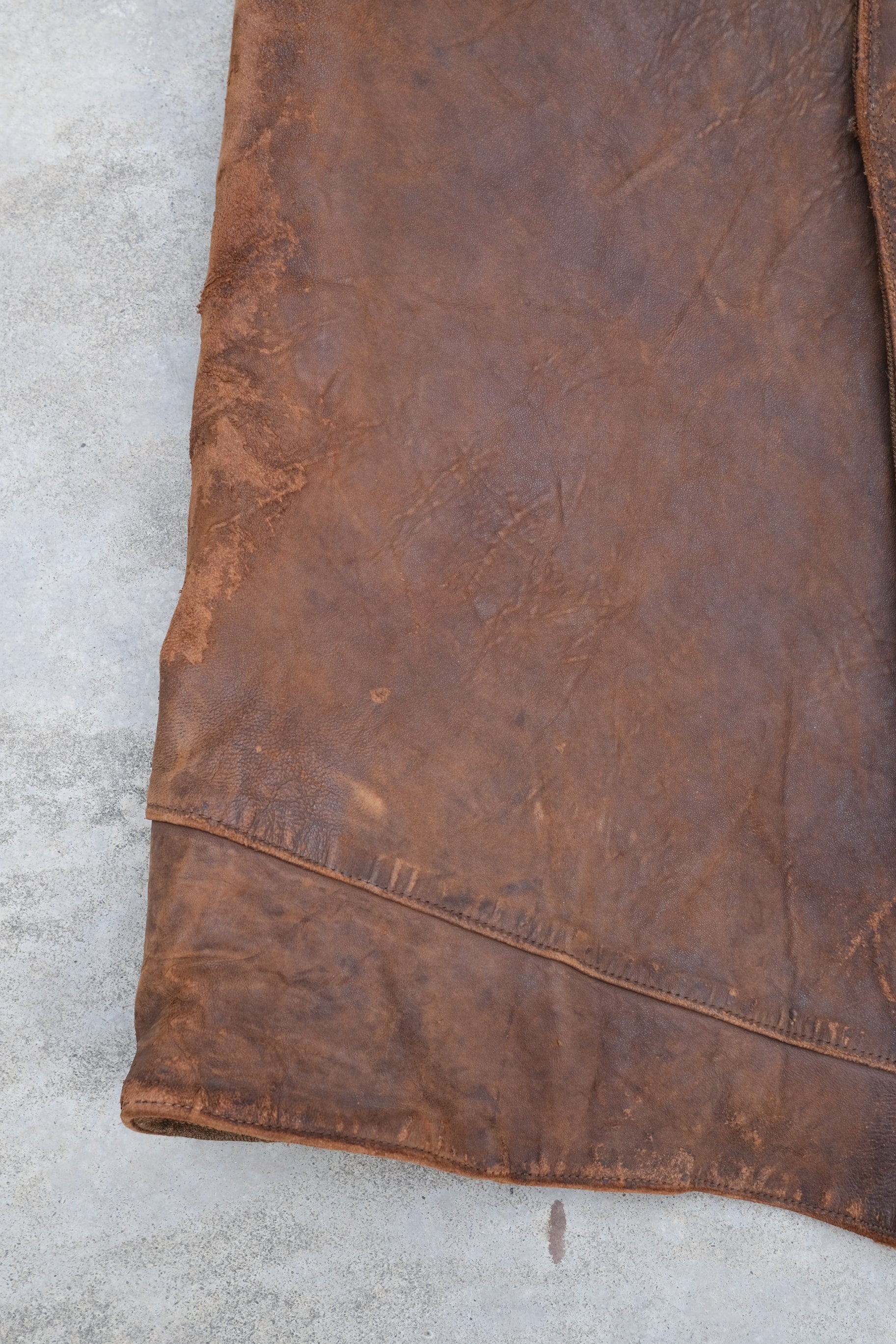 1940-1950’s Belgian Army Jerkin Leather Vest / 比利時軍用皮質背心