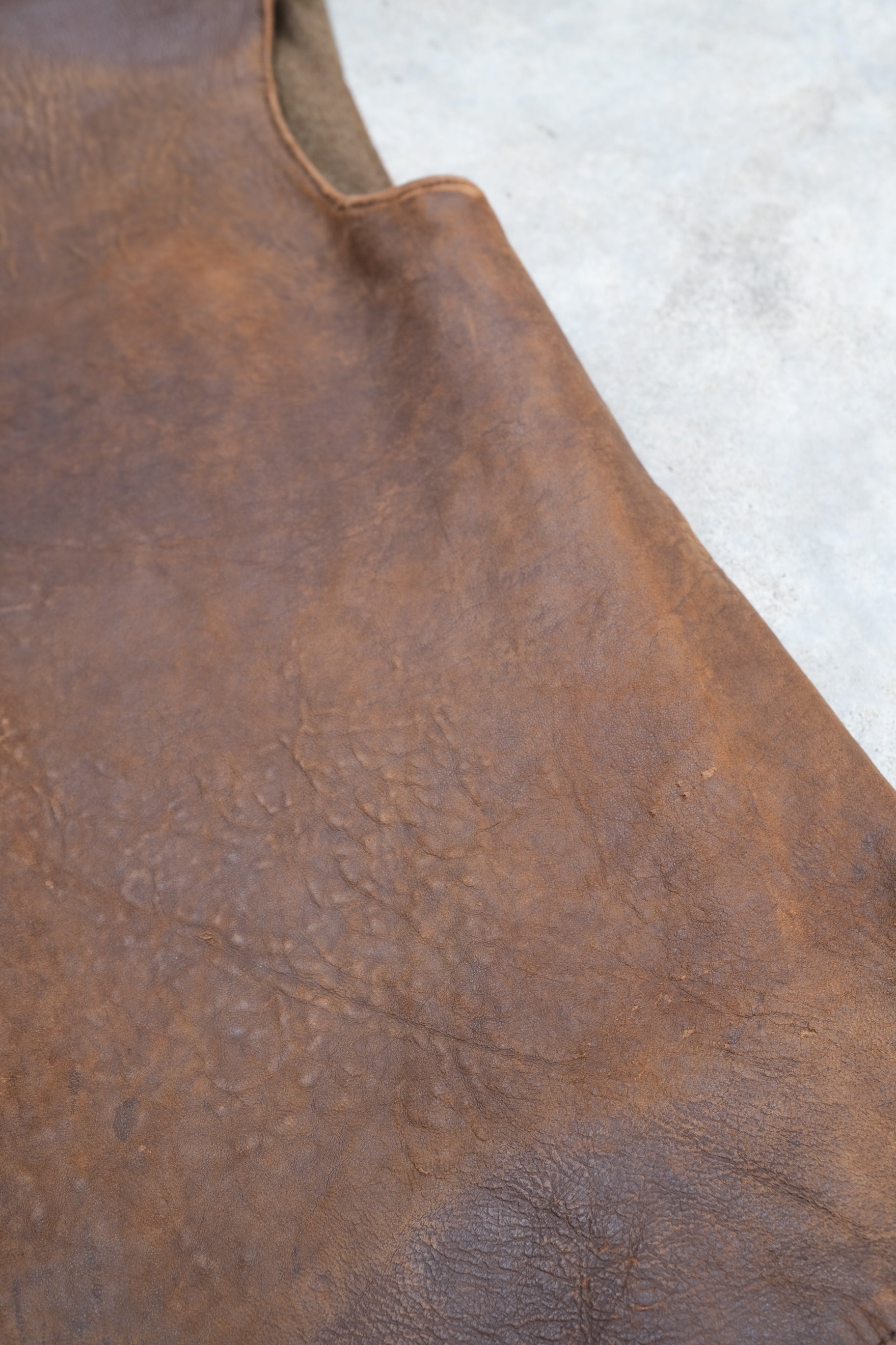 1940-1950’s Belgian Army Jerkin Leather Vest / 比利時軍用皮質背心