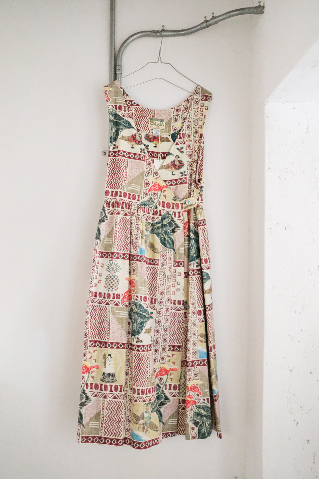 "MELE KALIKIMAKA" Hawaii Festive Dress / 夏威夷節慶印花洋裝