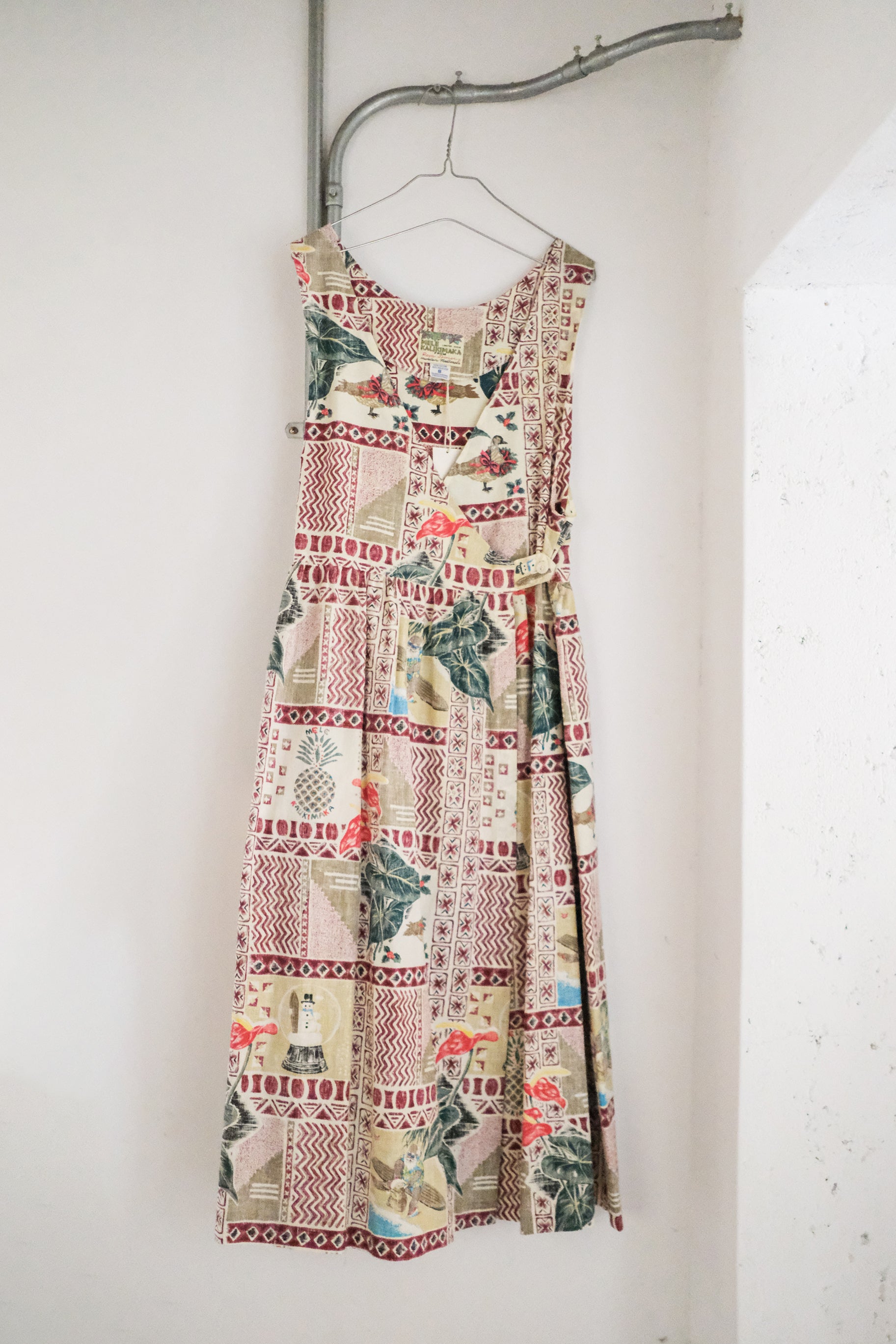 "MELE KALIKIMAKA" Hawaii Festive Dress / 夏威夷節慶印花洋裝