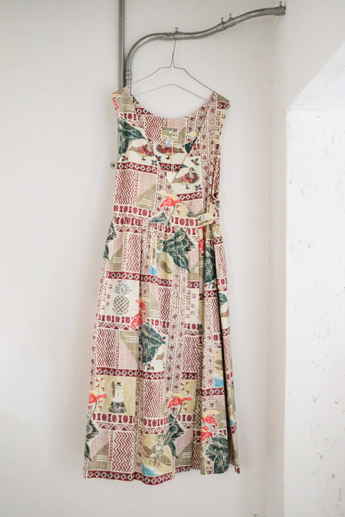 "MELE KALIKIMAKA" Hawaii Festive Dress / 夏威夷節慶印花洋裝