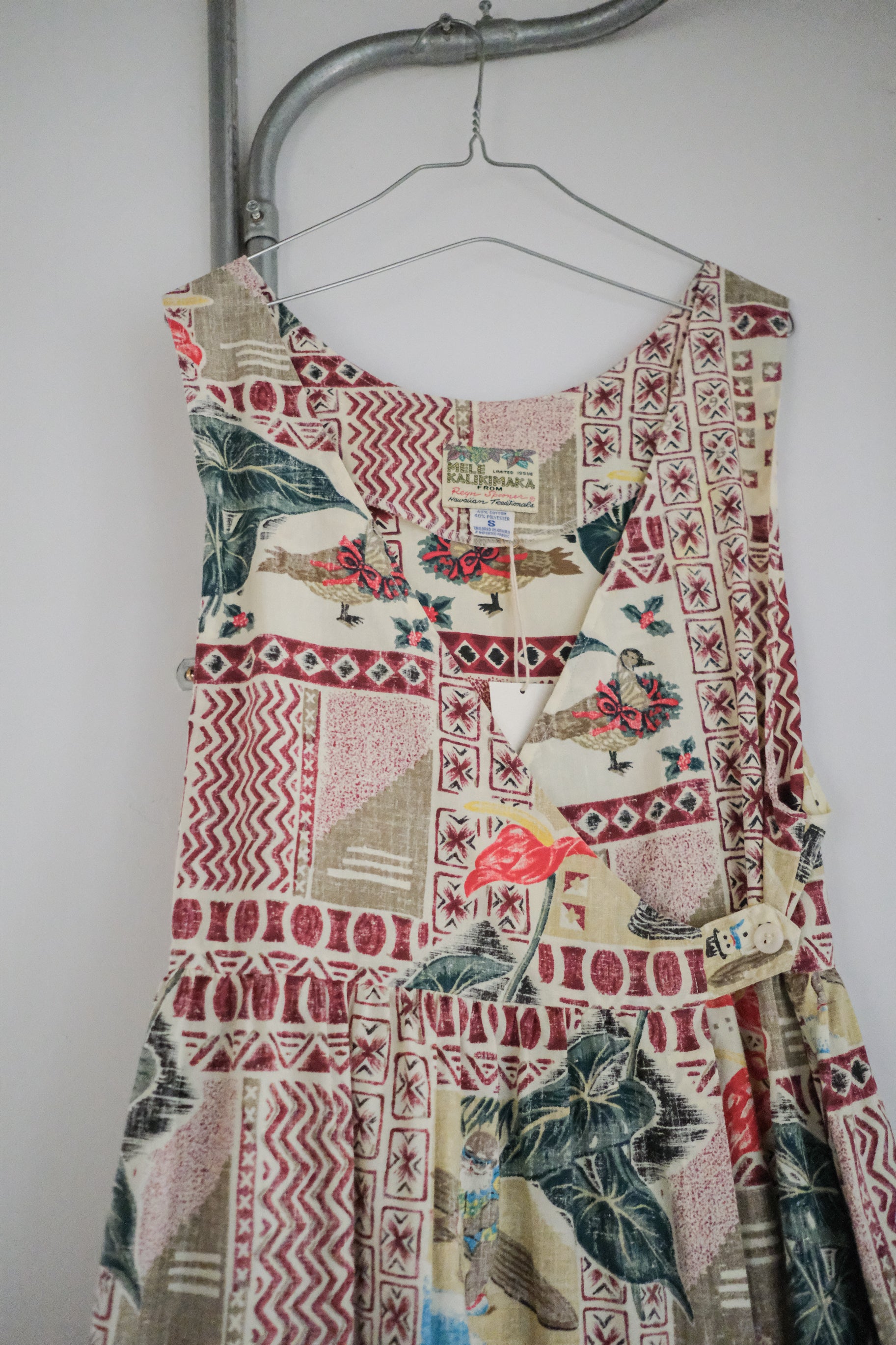 "MELE KALIKIMAKA" Hawaii Festive Dress / 夏威夷節慶印花洋裝