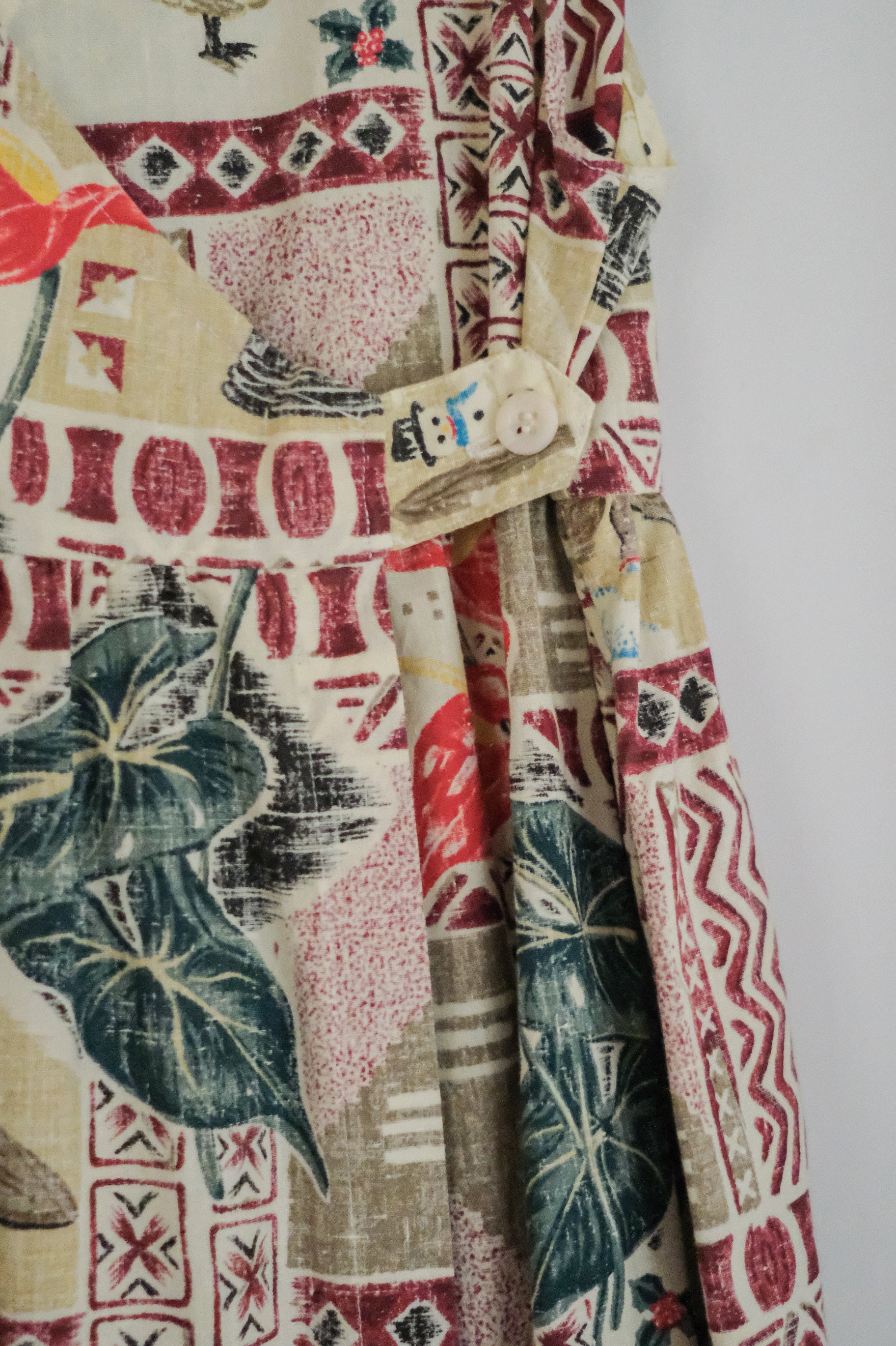 "MELE KALIKIMAKA" Hawaii Festive Dress / 夏威夷節慶印花洋裝