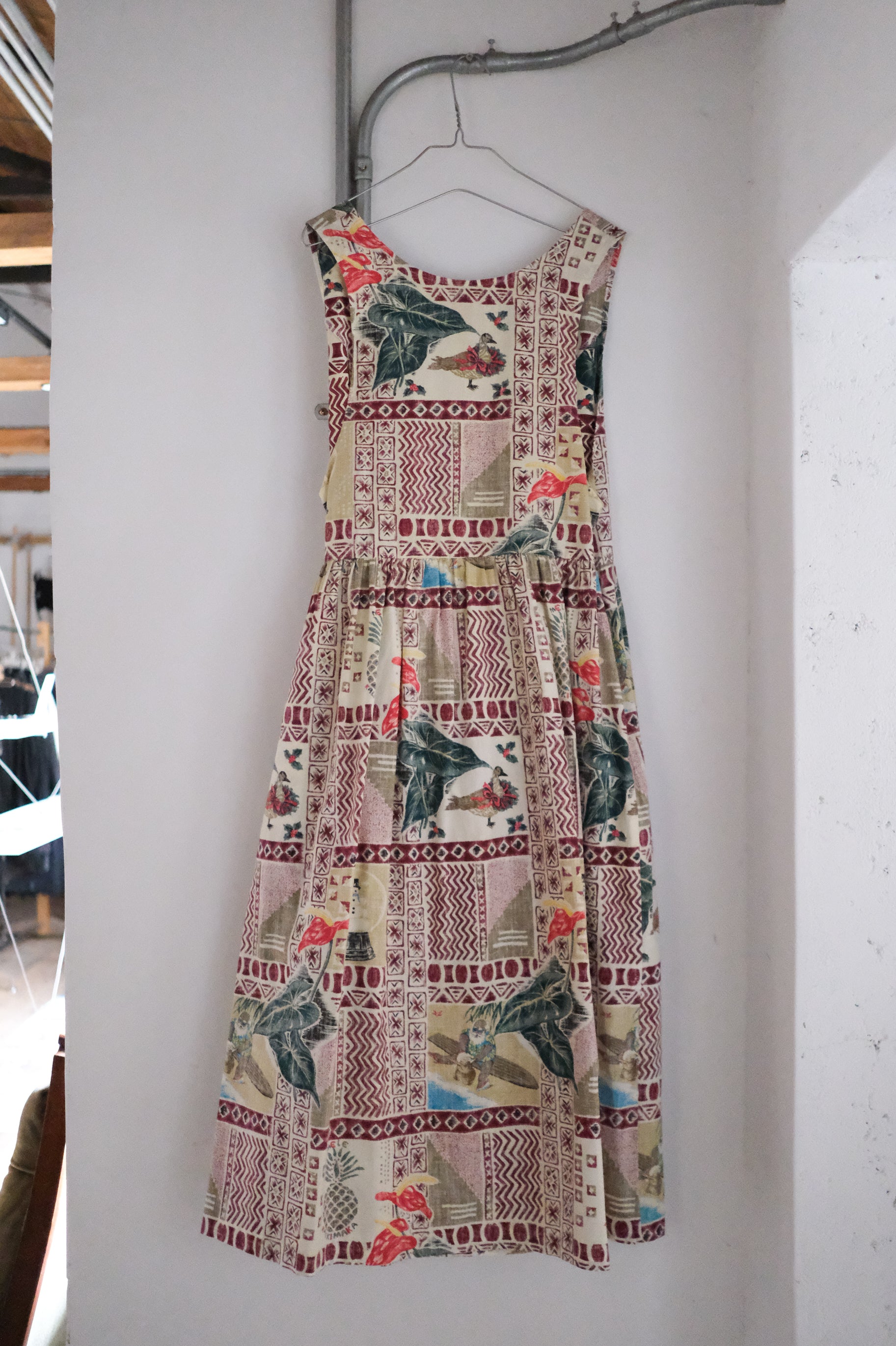 "MELE KALIKIMAKA" Hawaii Festive Dress / 夏威夷節慶印花洋裝