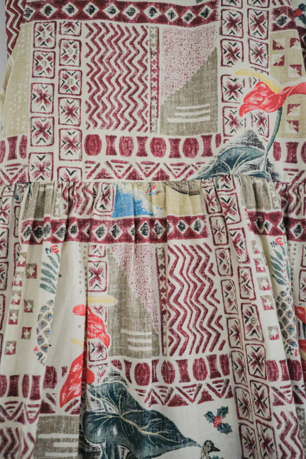 "MELE KALIKIMAKA" Hawaii Festive Dress / 夏威夷節慶印花洋裝