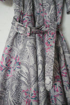 Vintage Mexican Oaxana Embroidered Dress