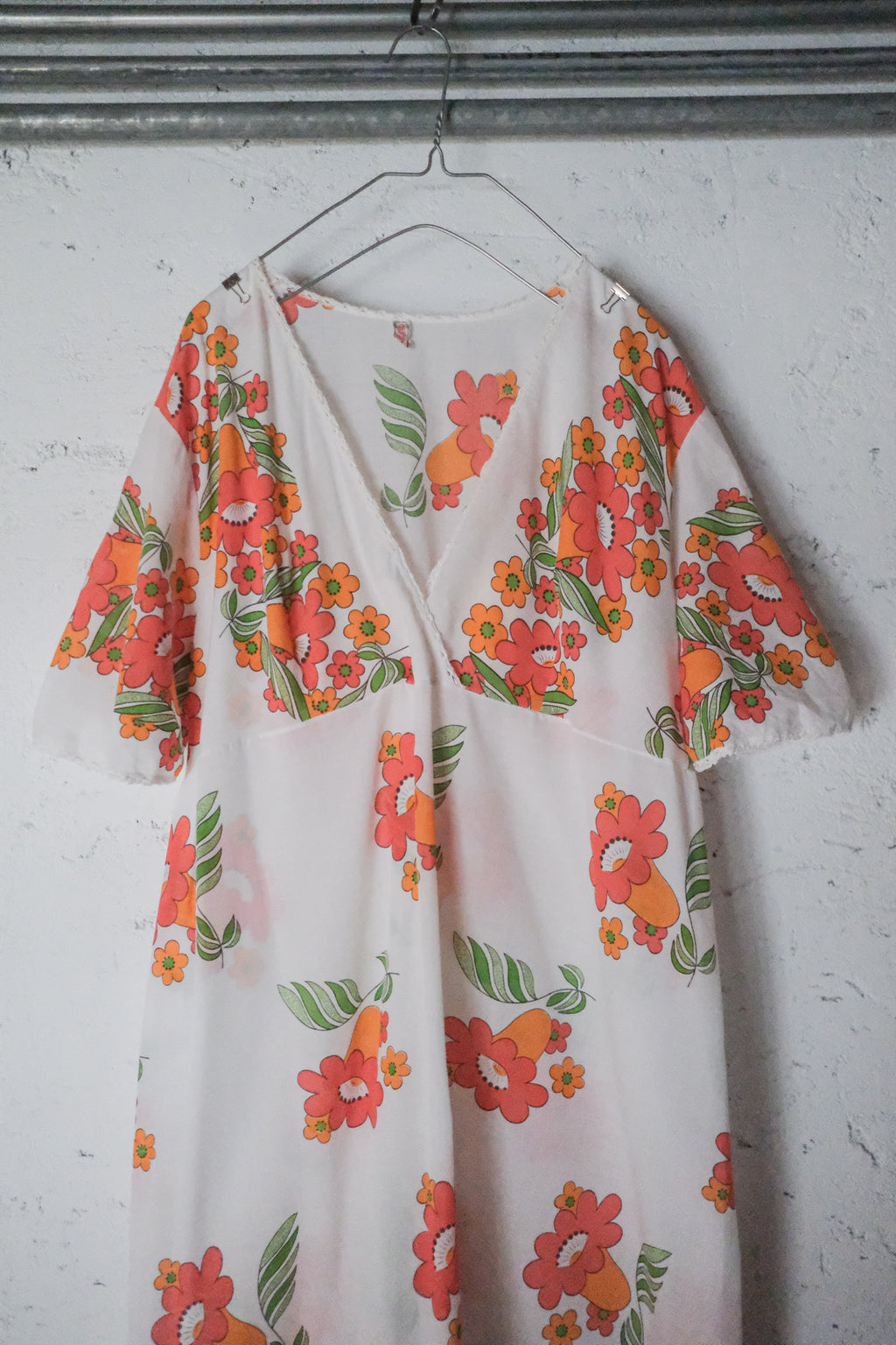 Vintage Floral  Sheer Dress / 橘之花透膚洋裝