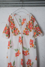 Vintage Floral  Sheer Dress / 橘之花透膚洋裝