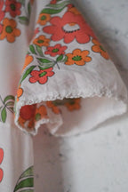 Vintage Floral  Sheer Dress / 橘之花透膚洋裝