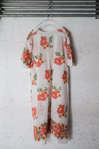 Vintage Floral  Sheer Dress / 橘之花透膚洋裝