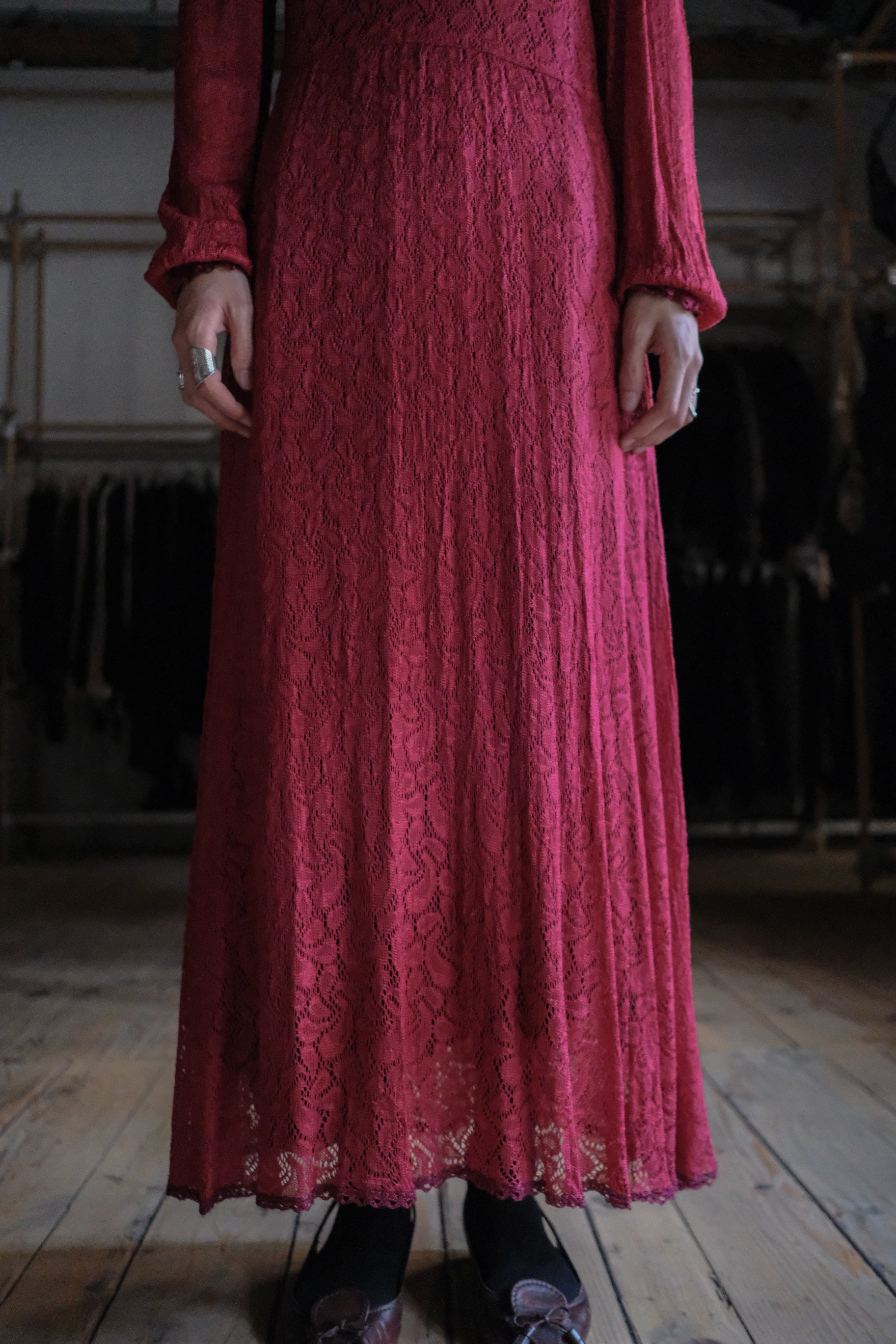 Vintage Mexican Oaxana Embroidered Dress