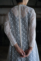 Vintage Floral Jacquard Dress / 透膚緹花洋娃娃裙