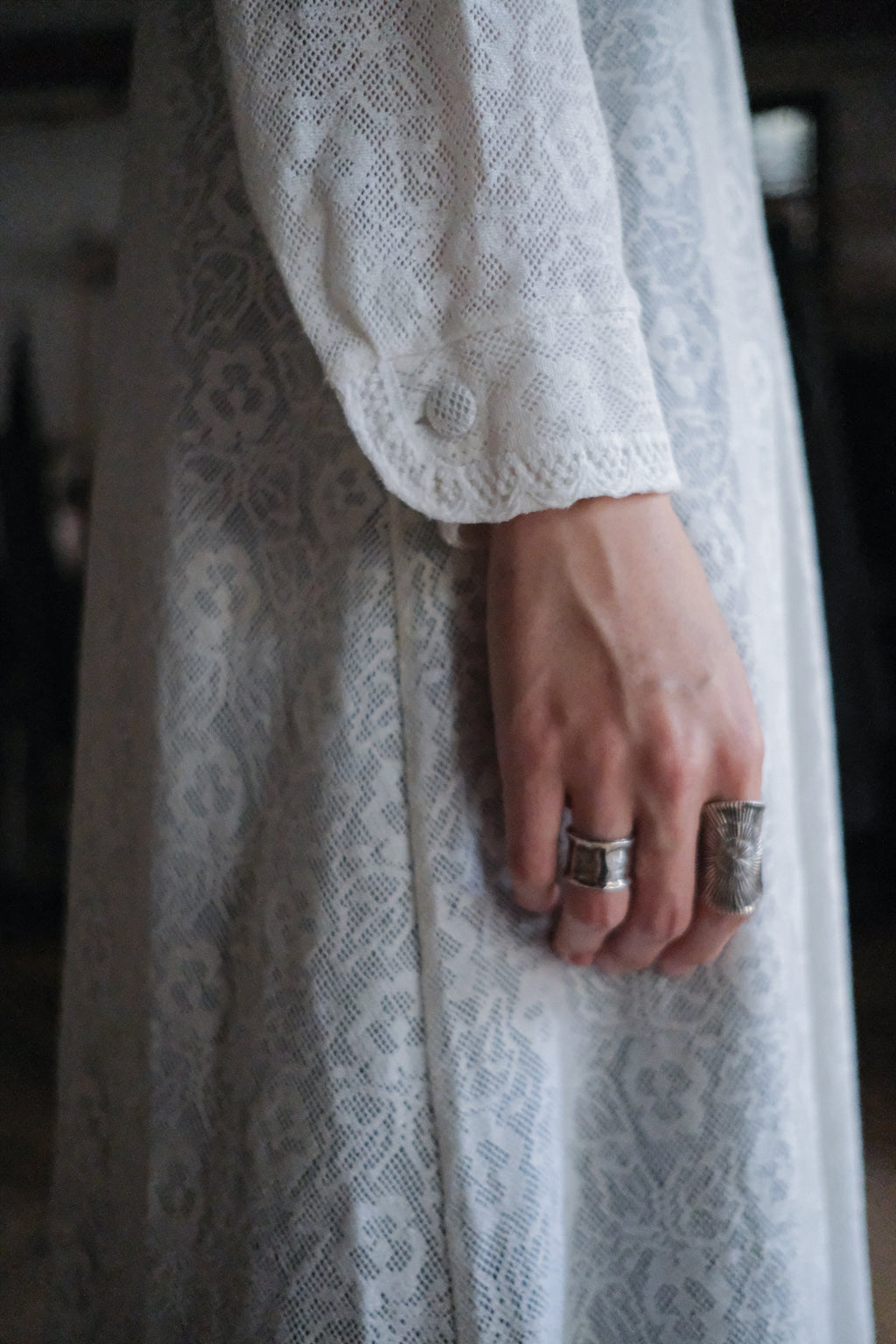 Vintage Lace Dress / 小花蕾絲洋裝