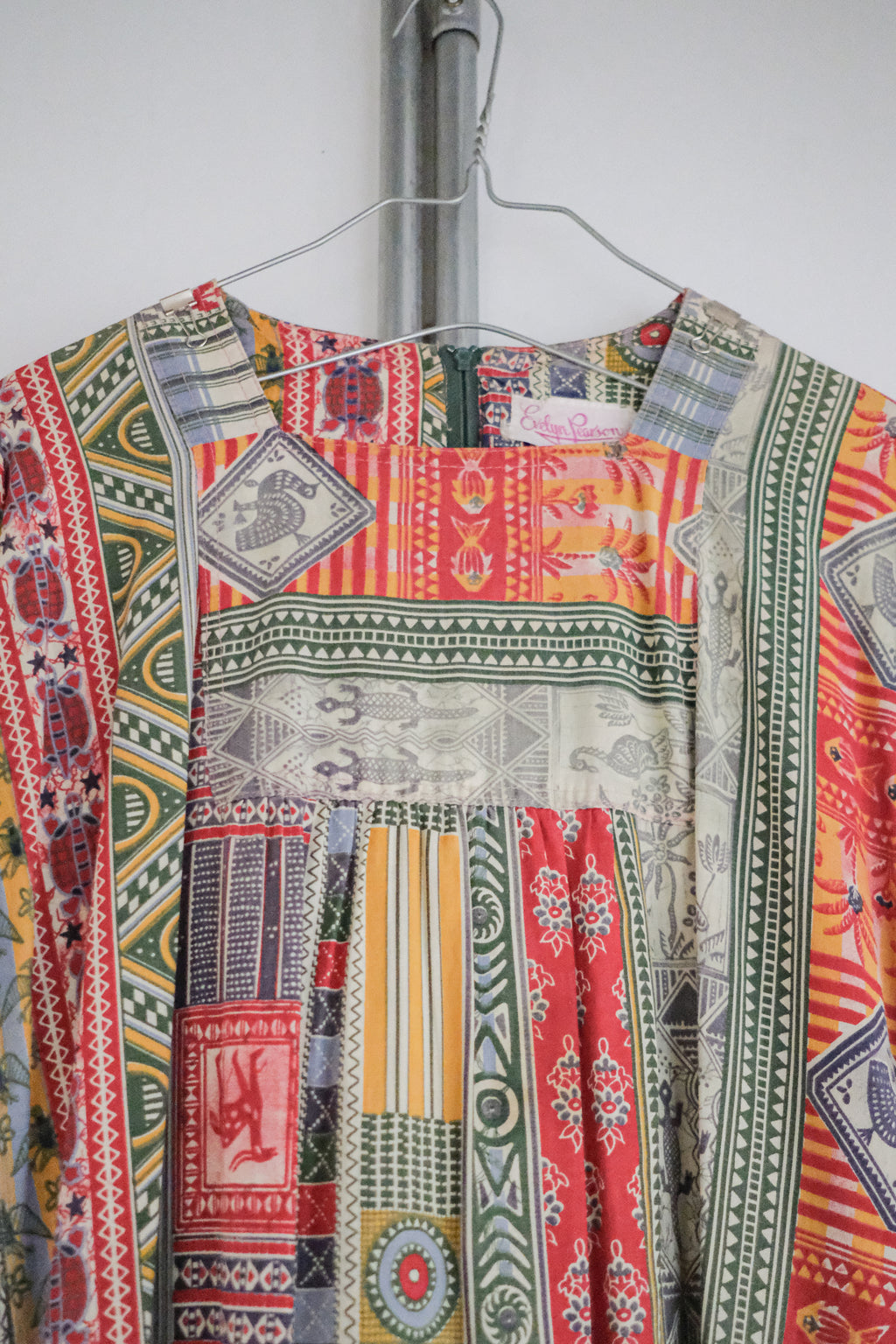 1970's "Evelyn Pearson" Lounge Dress / 70's "Evelyn Pearson"印花洋裝