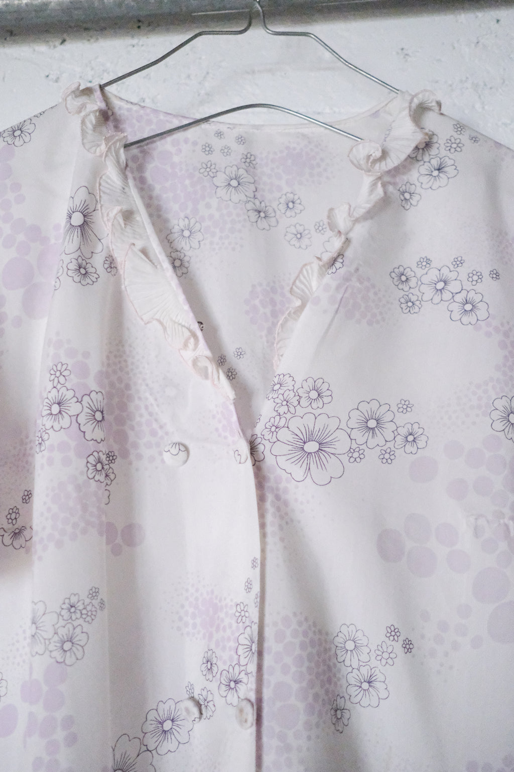 Vintage Night Dress / 碎花透膚V領洋裝
