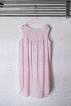 Vintage Night Dress / 碎花透膚無袖洋裝