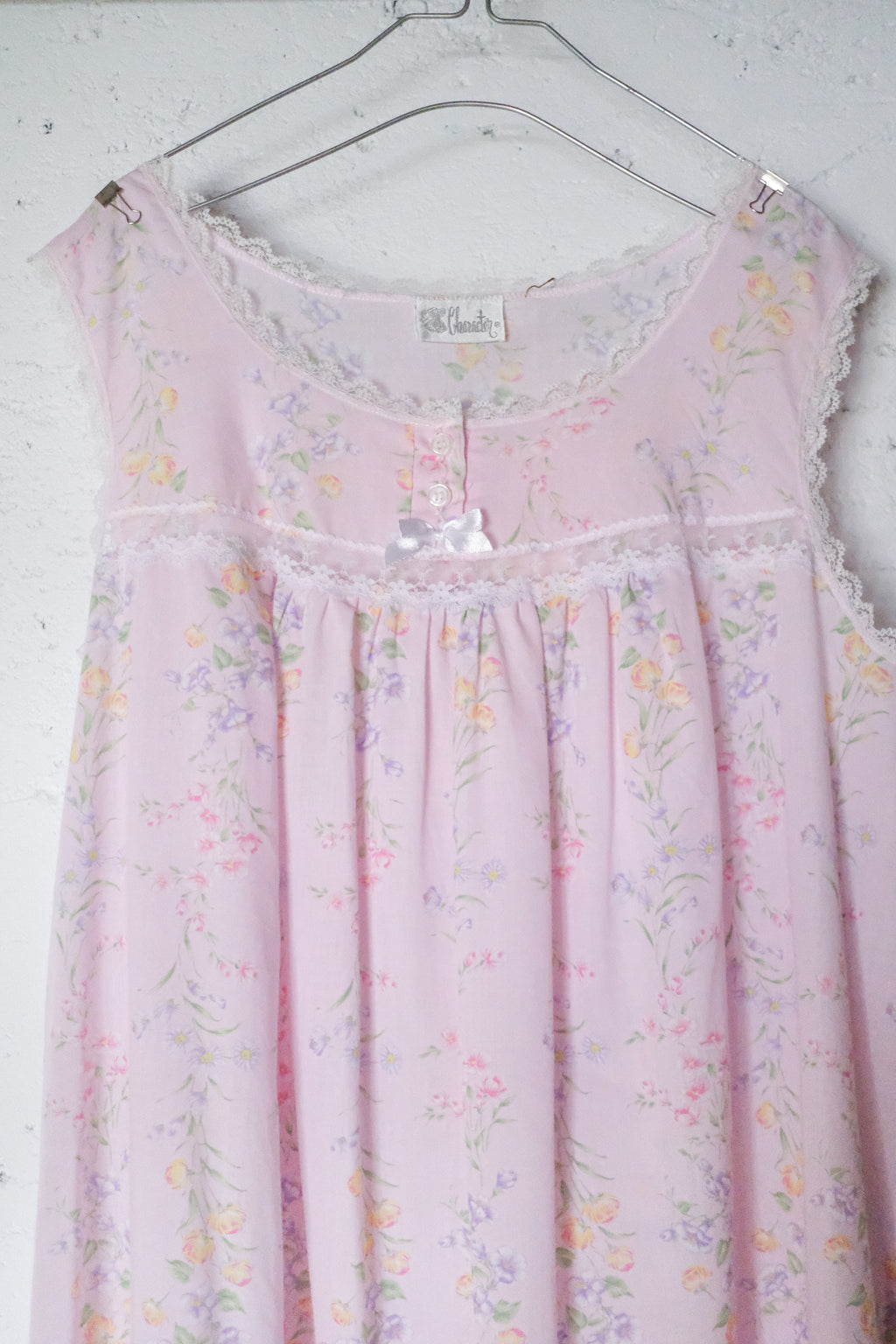 Vintage Night Dress / 碎花透膚無袖洋裝