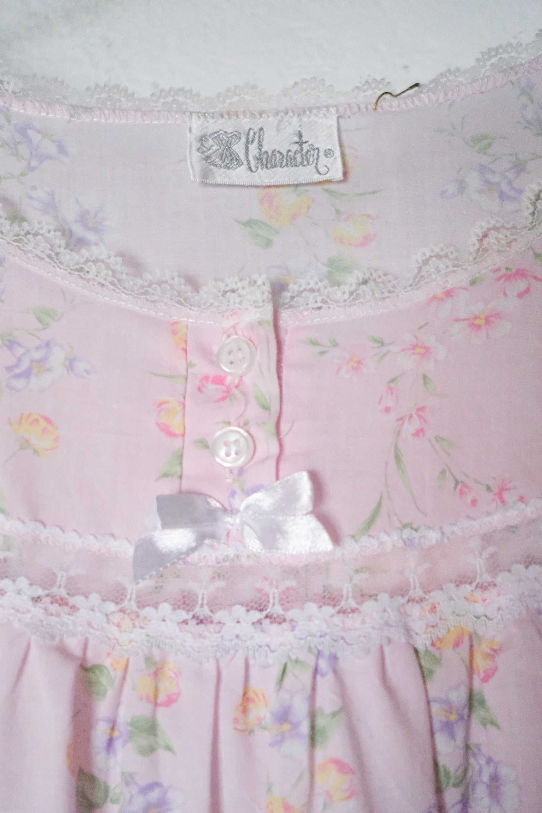 Vintage Night Dress / 碎花透膚無袖洋裝