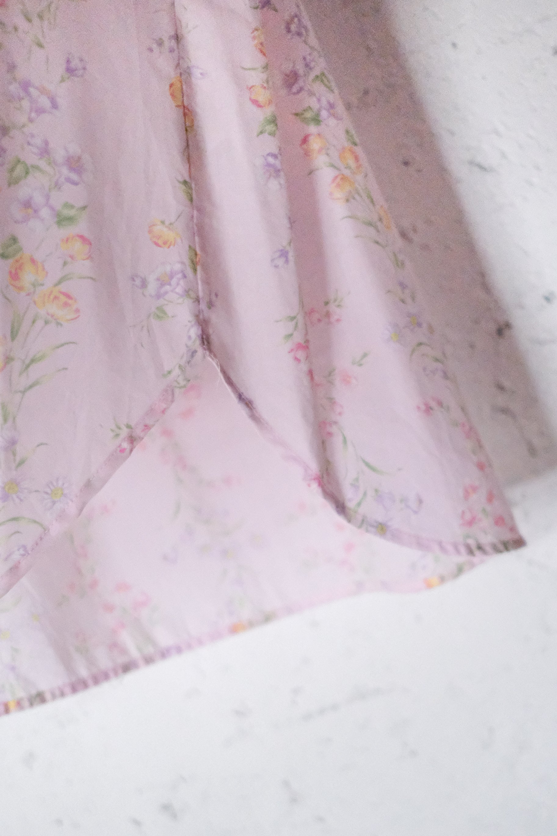 Vintage Night Dress / 碎花透膚無袖洋裝