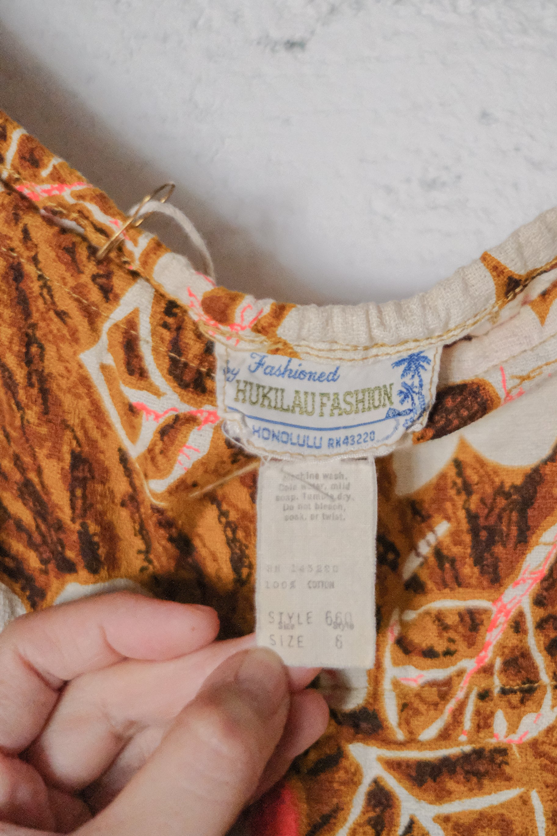 Vintage Mexican Oaxana Embroidered Dress