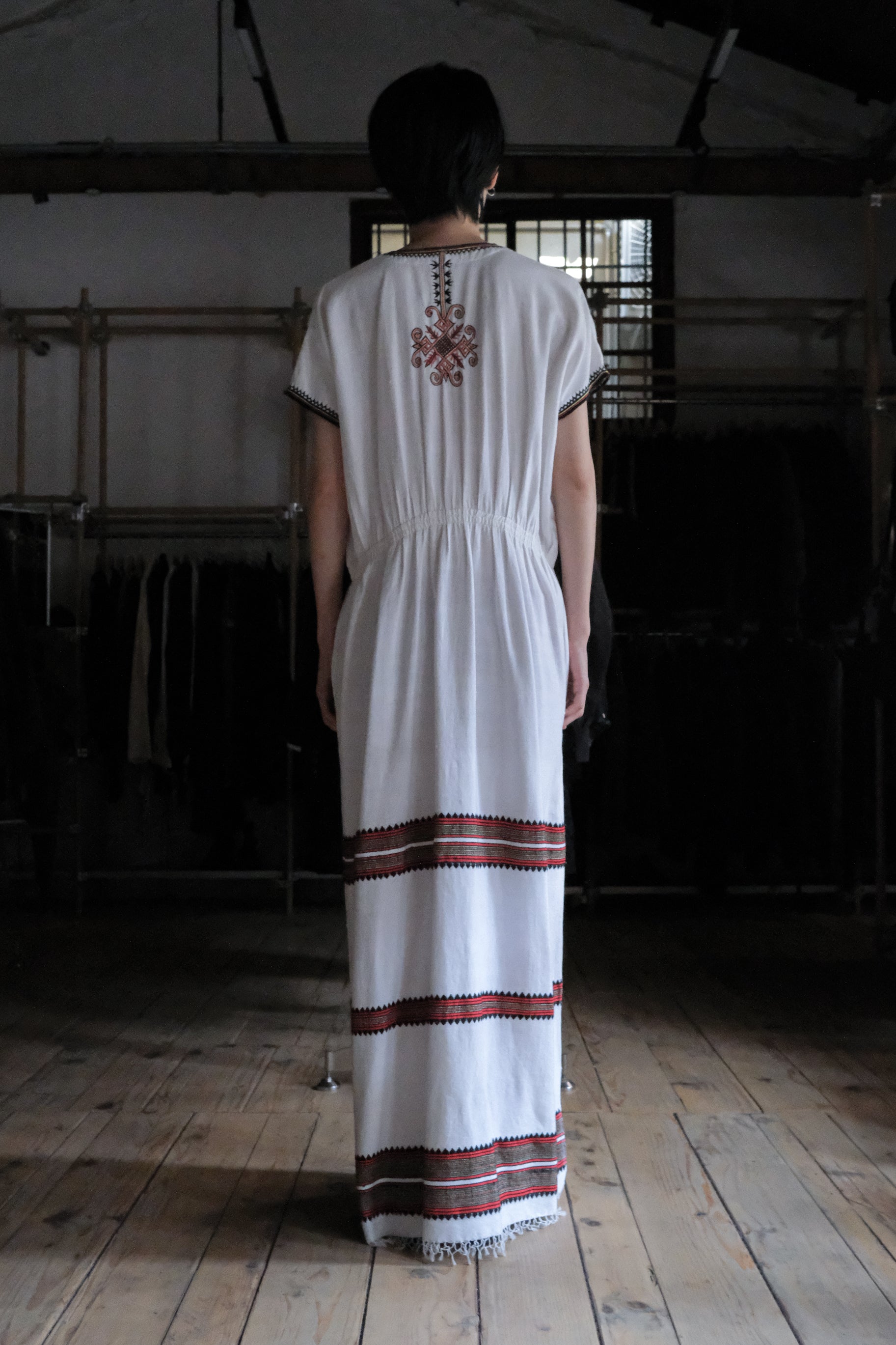 Vintage Mexican Oaxana Embroidered Dress