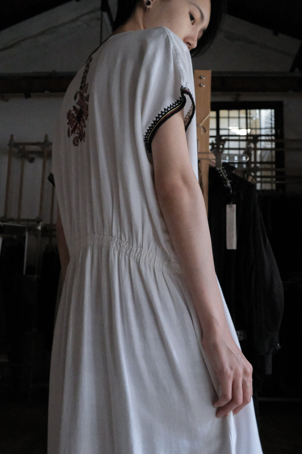 Vintage Mexican Oaxana Embroidered Dress