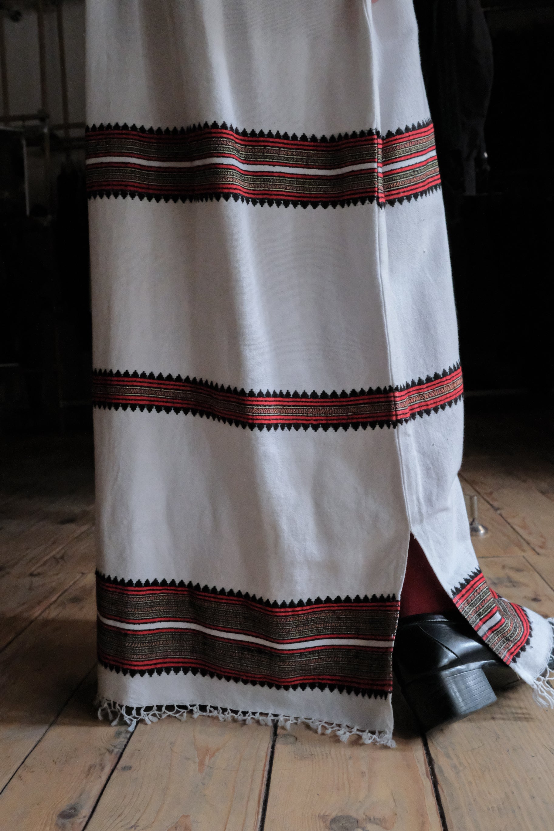 Vintage Mexican Oaxana Embroidered Dress