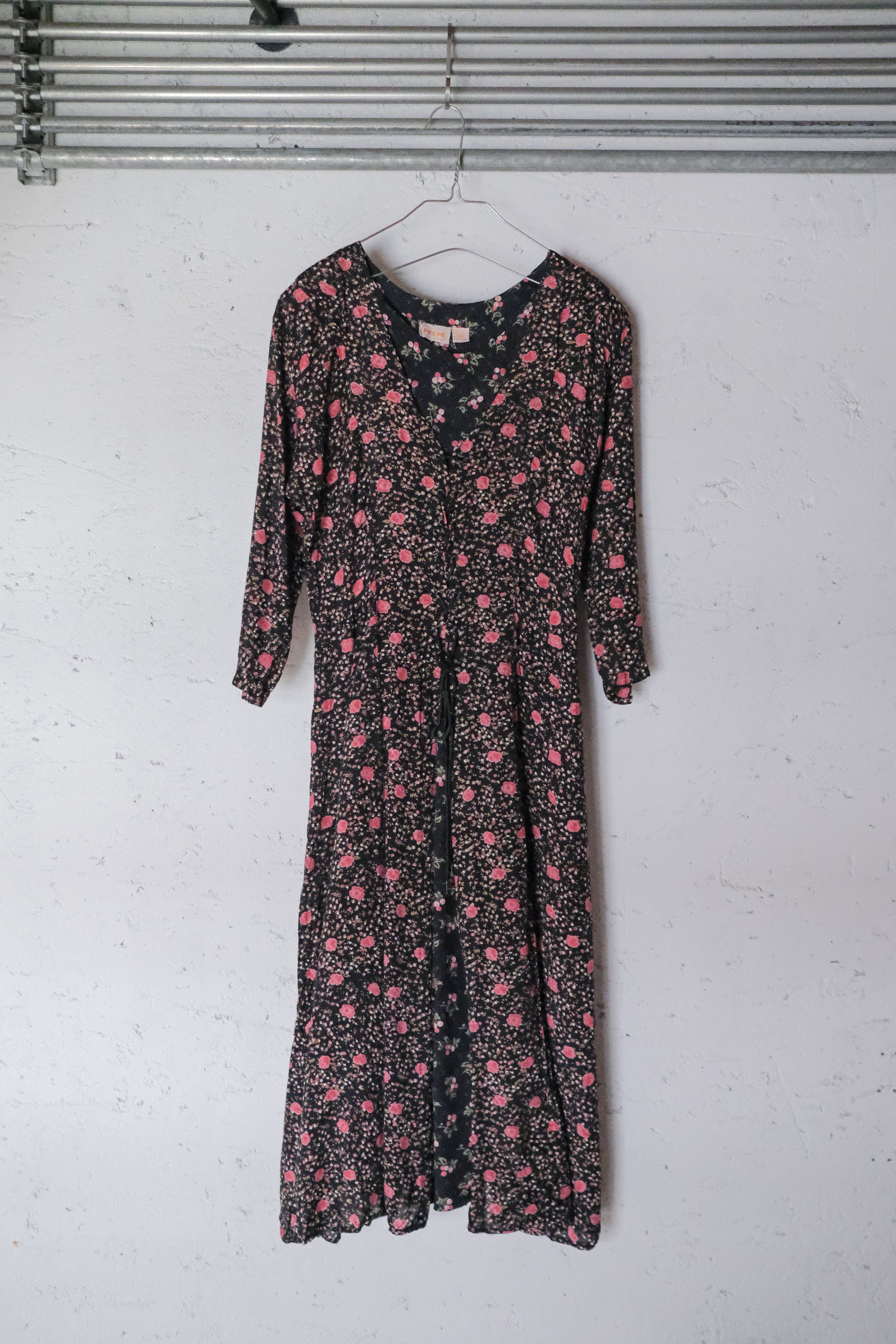 Vintage Calico Dress / 碎花綁帶洋裝